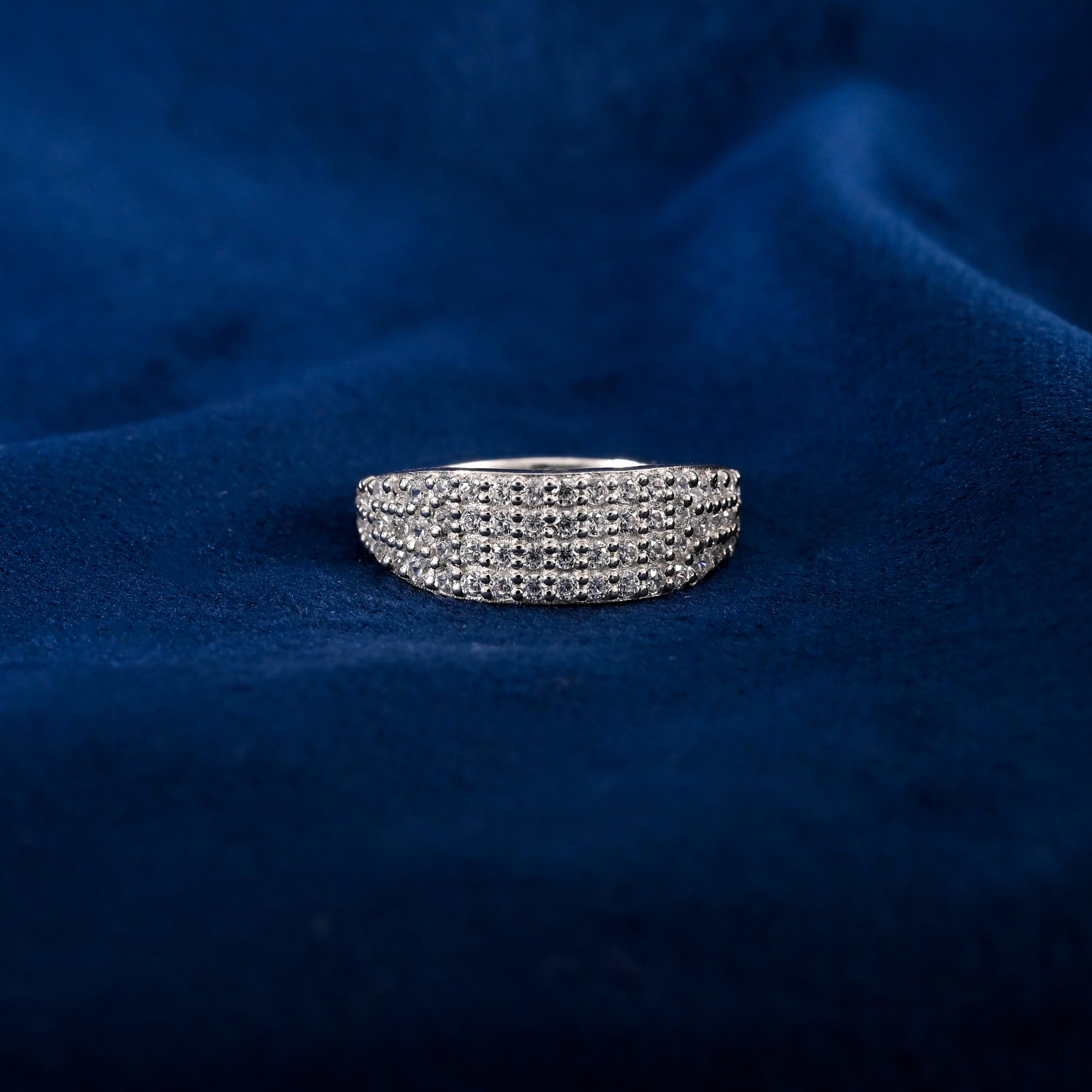 Corinna Silver Zircon Ring