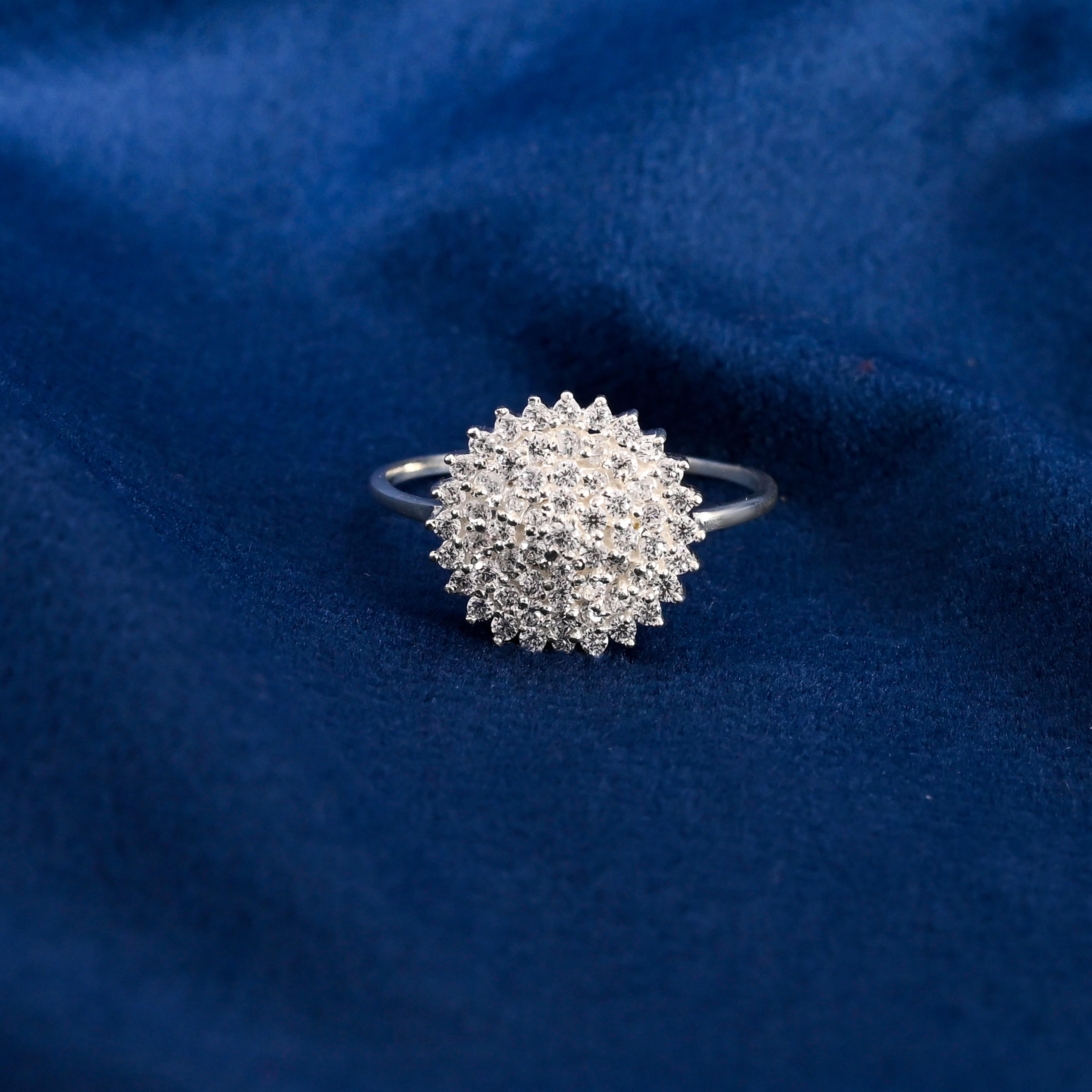 Aria Silver Zircon Ring