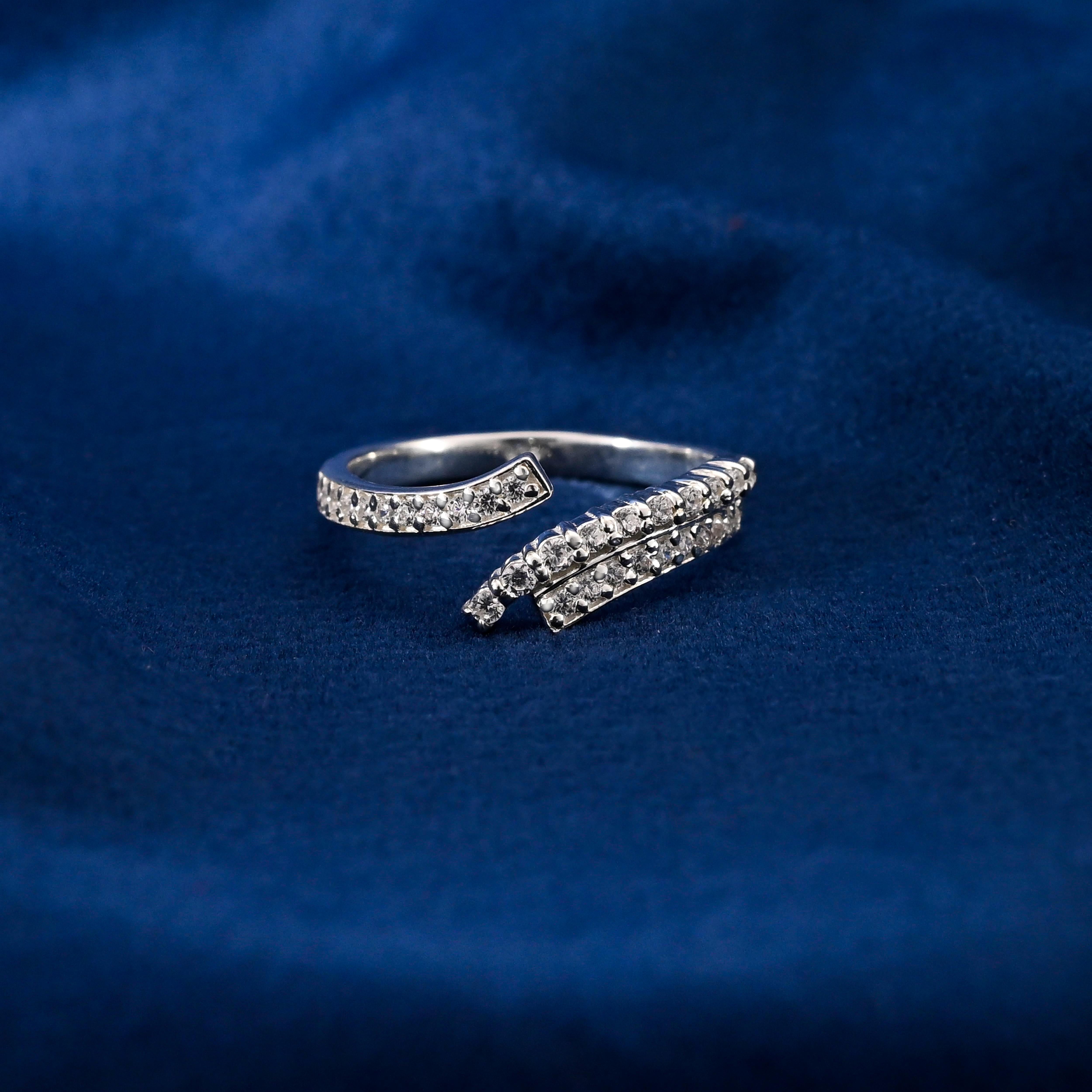 Berta Silver Zircon Ring