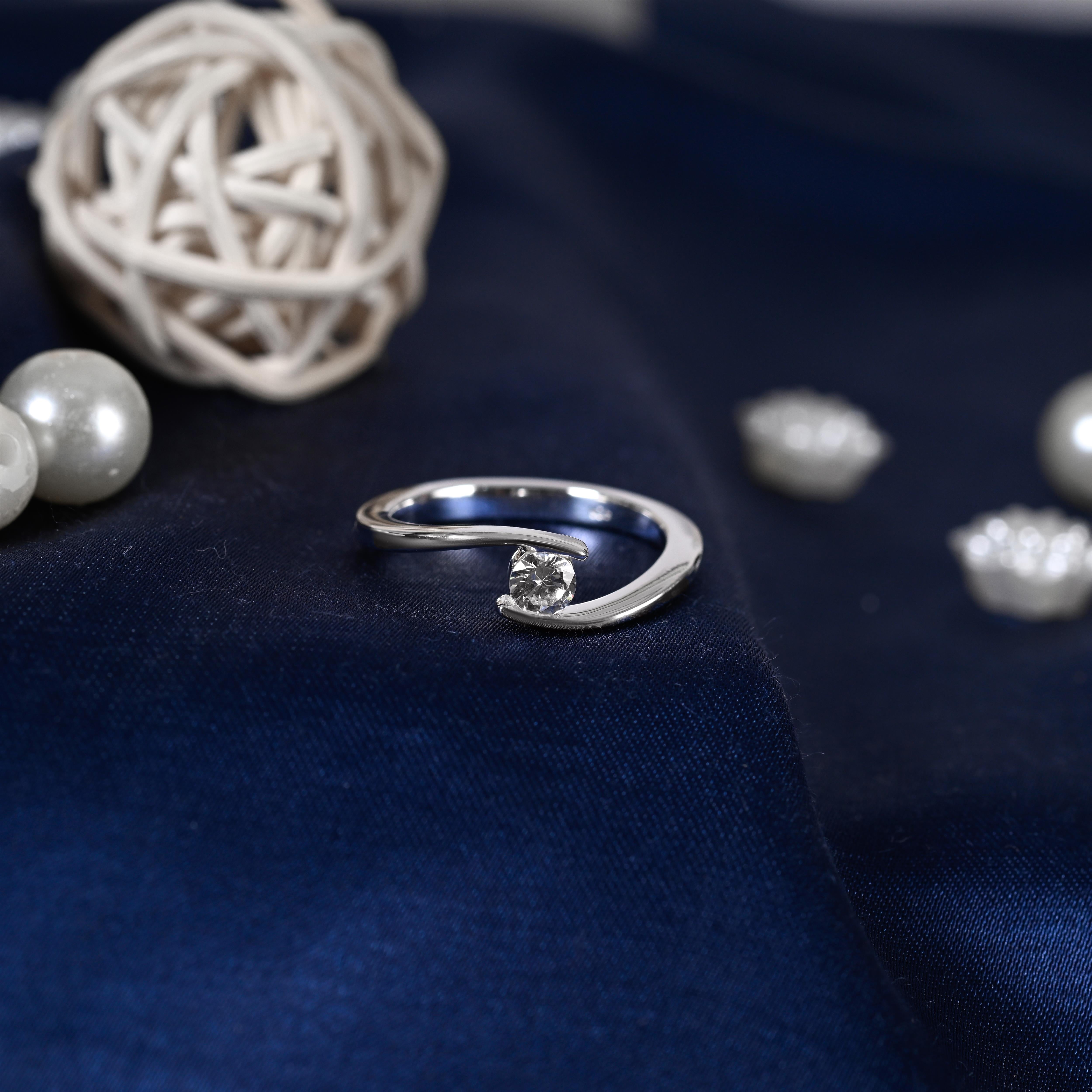 Dani Silver Zircon Ring