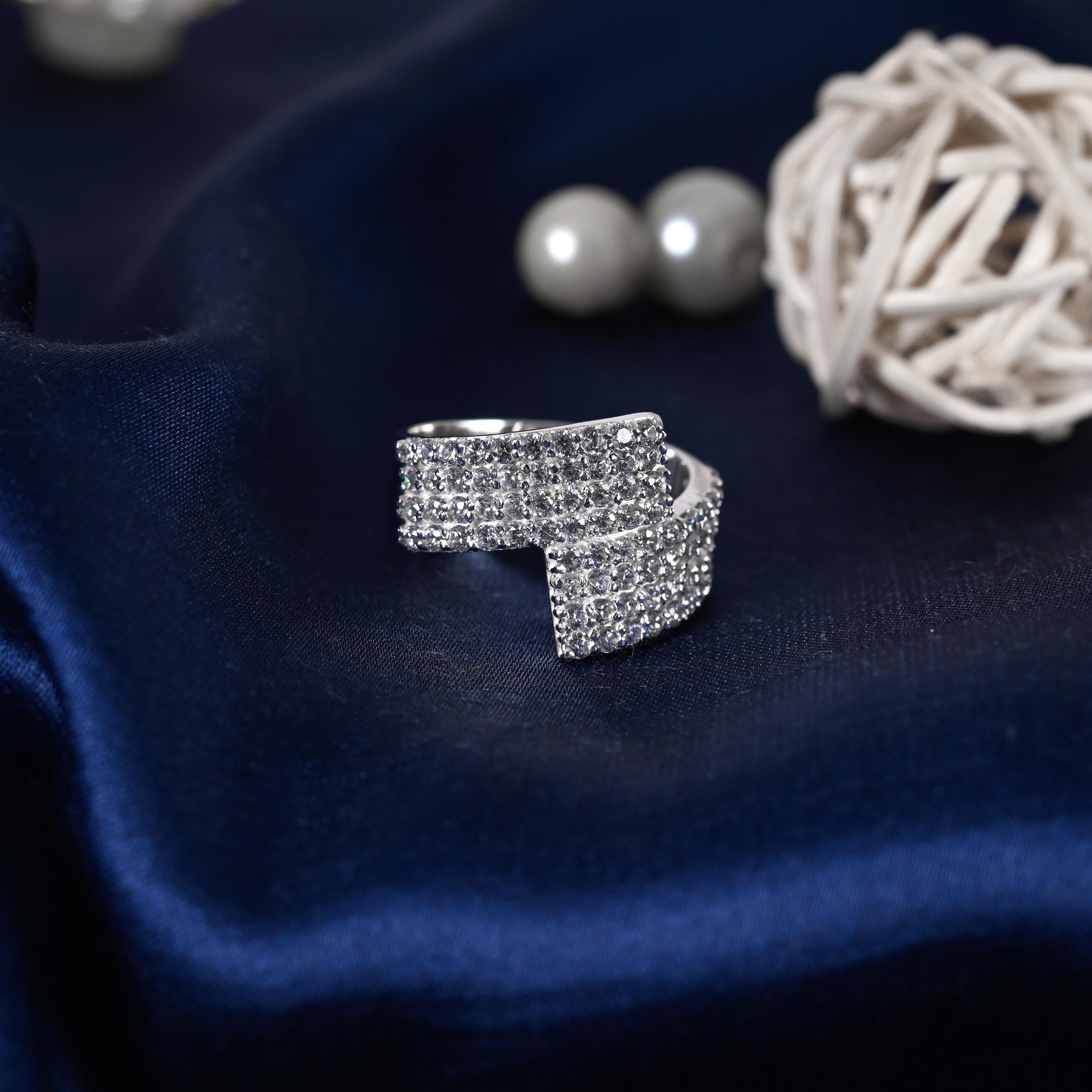 Emily Silver Zircon Ring