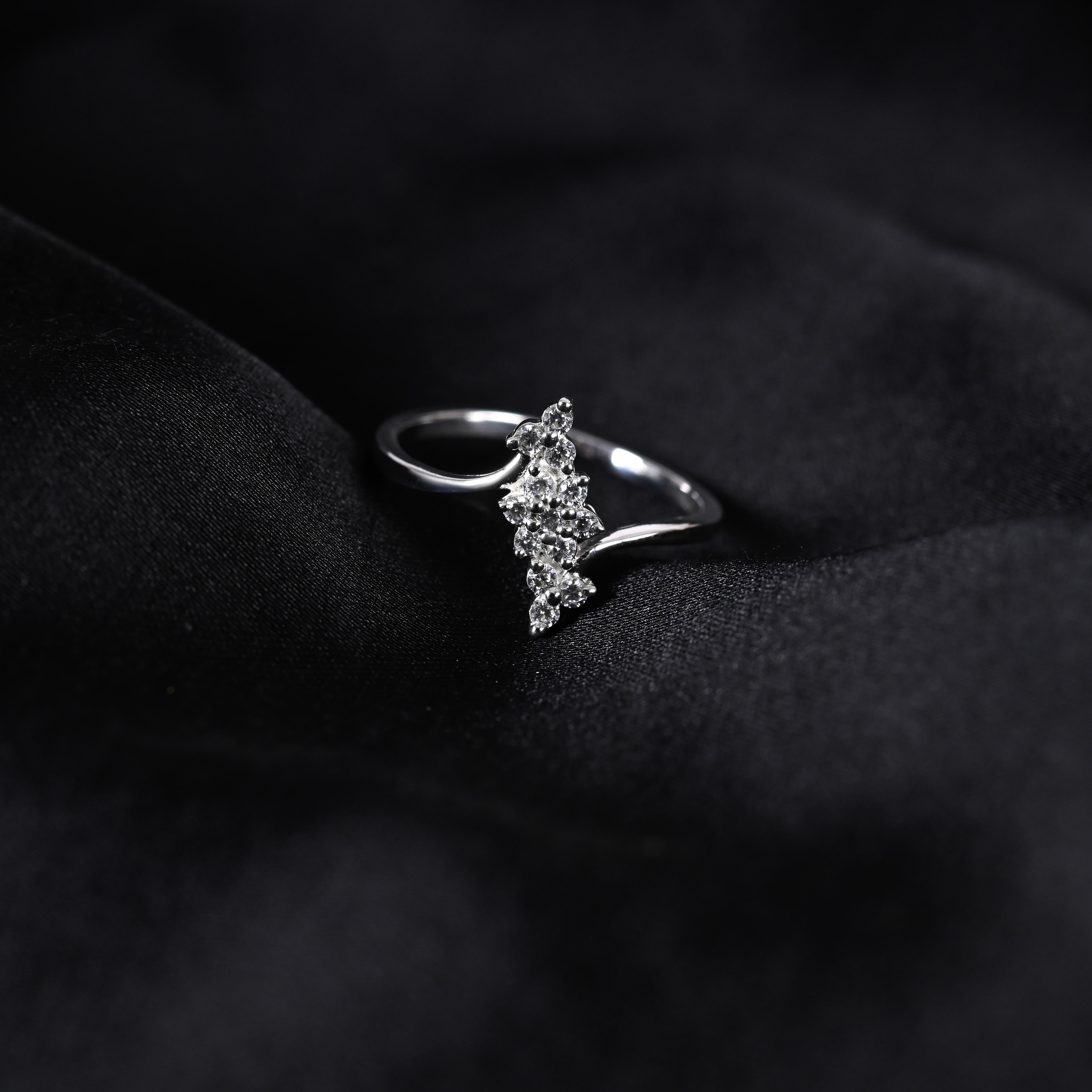 Astrid Silver Zircon Ring