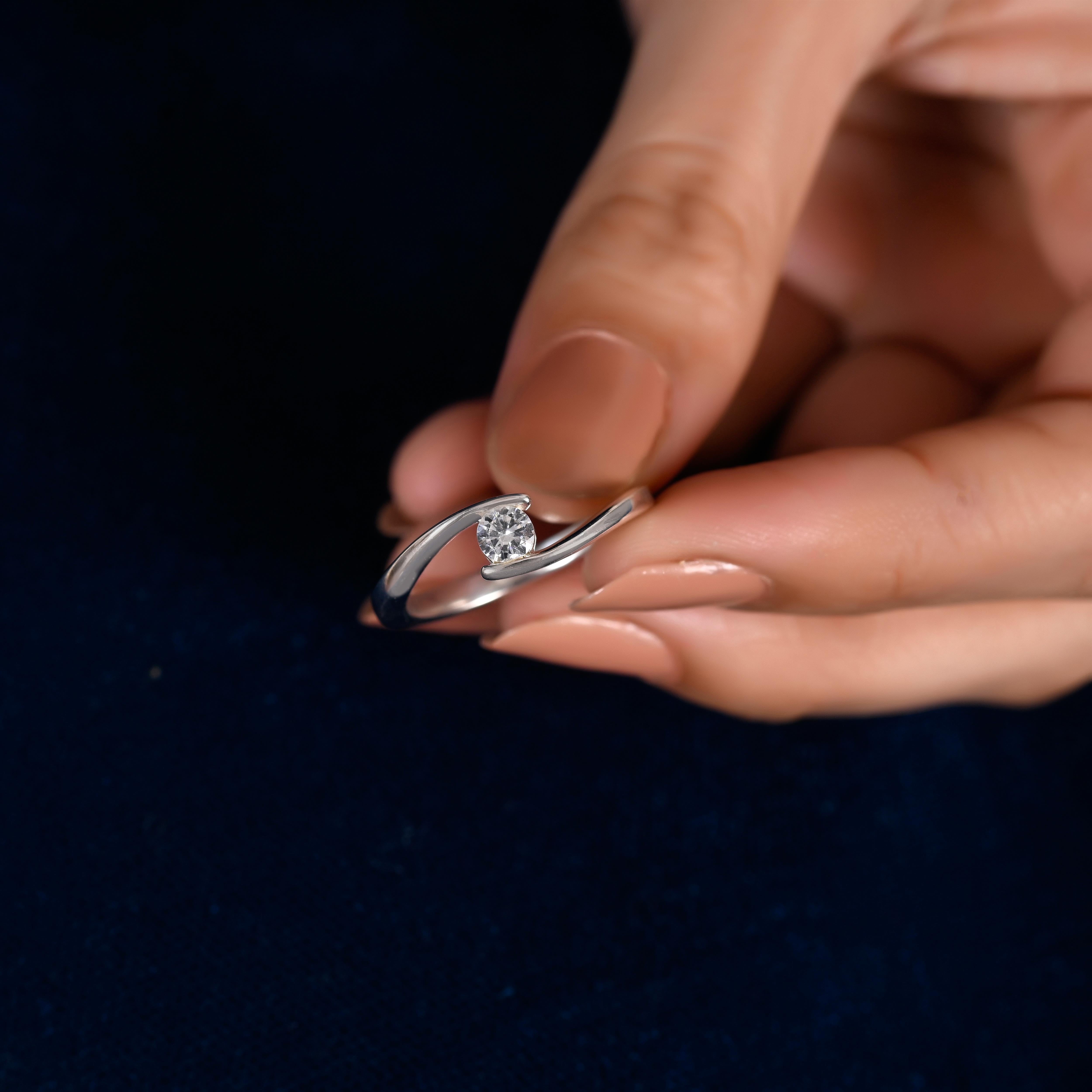 Dani Silver Zircon Ring