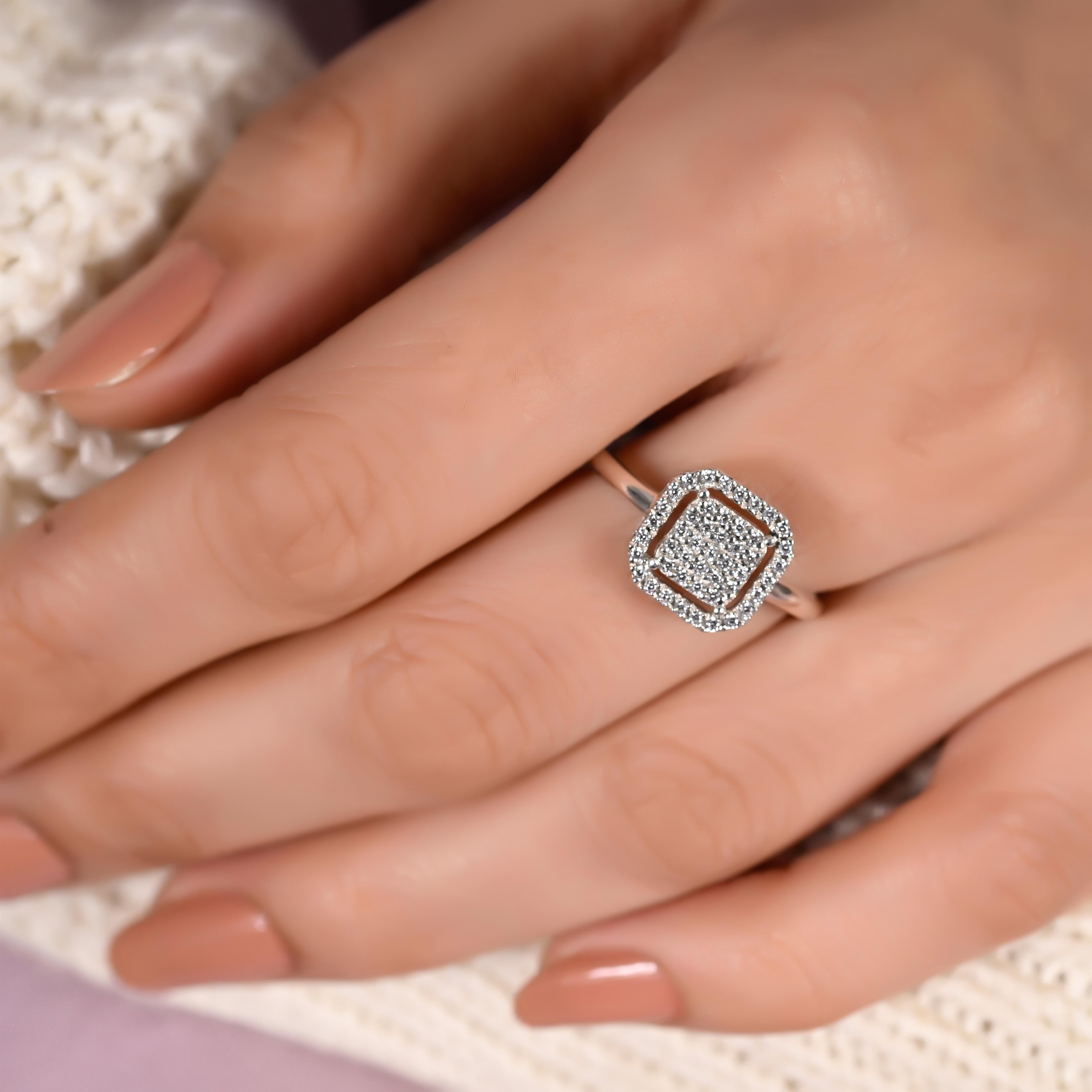 Maris Silver Zircon Ring