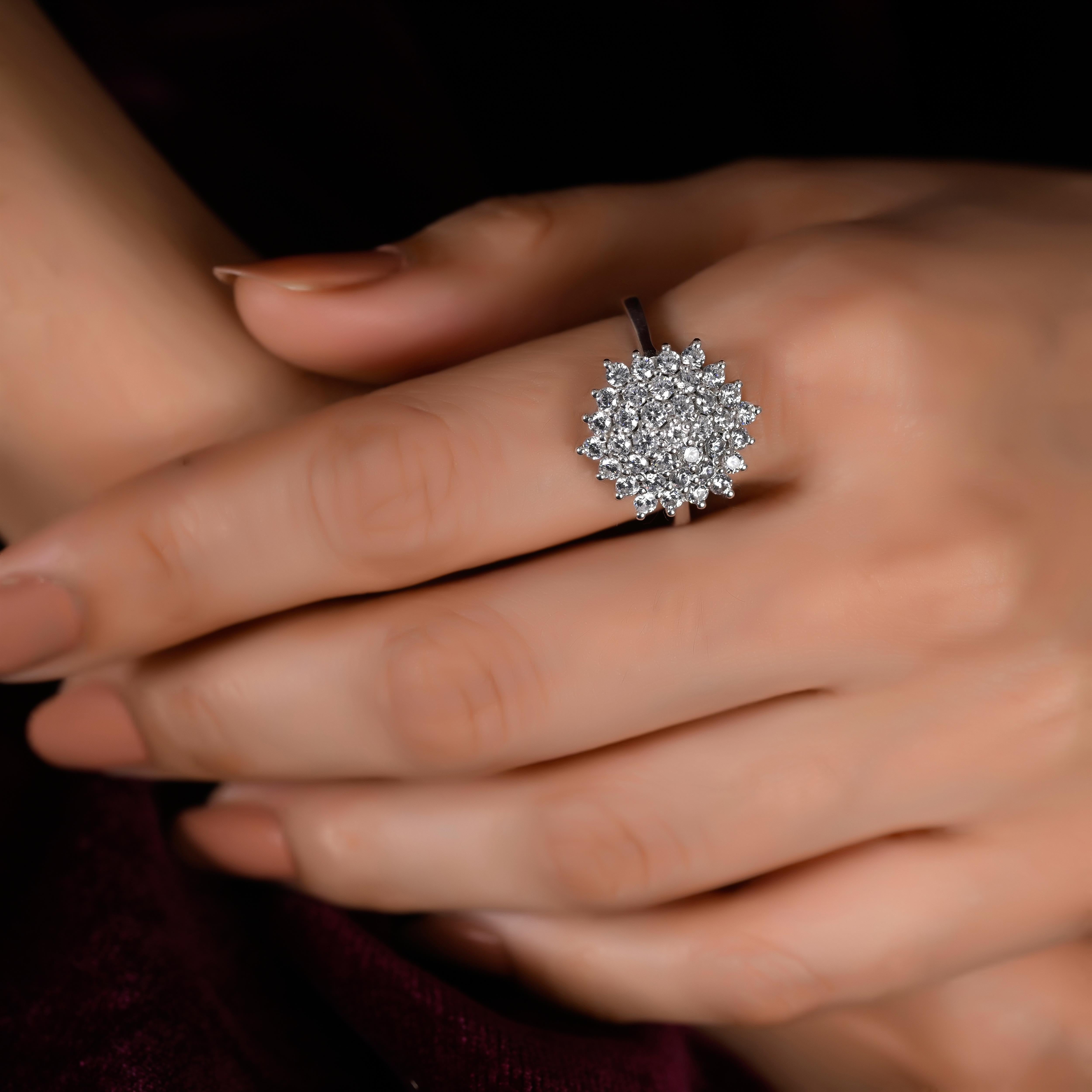 Juhana Silver Zircon Ring