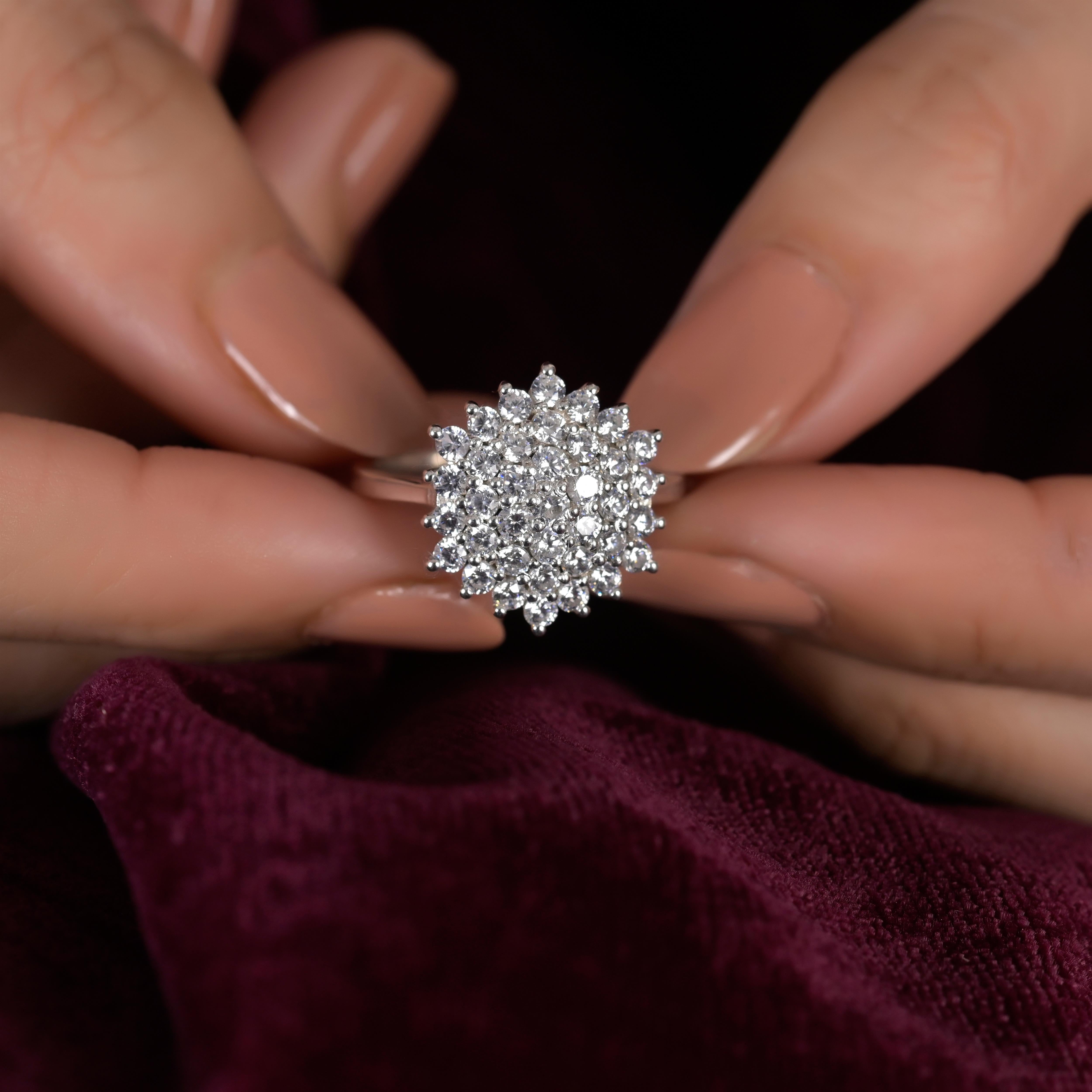 Juhana Silver Zircon Ring