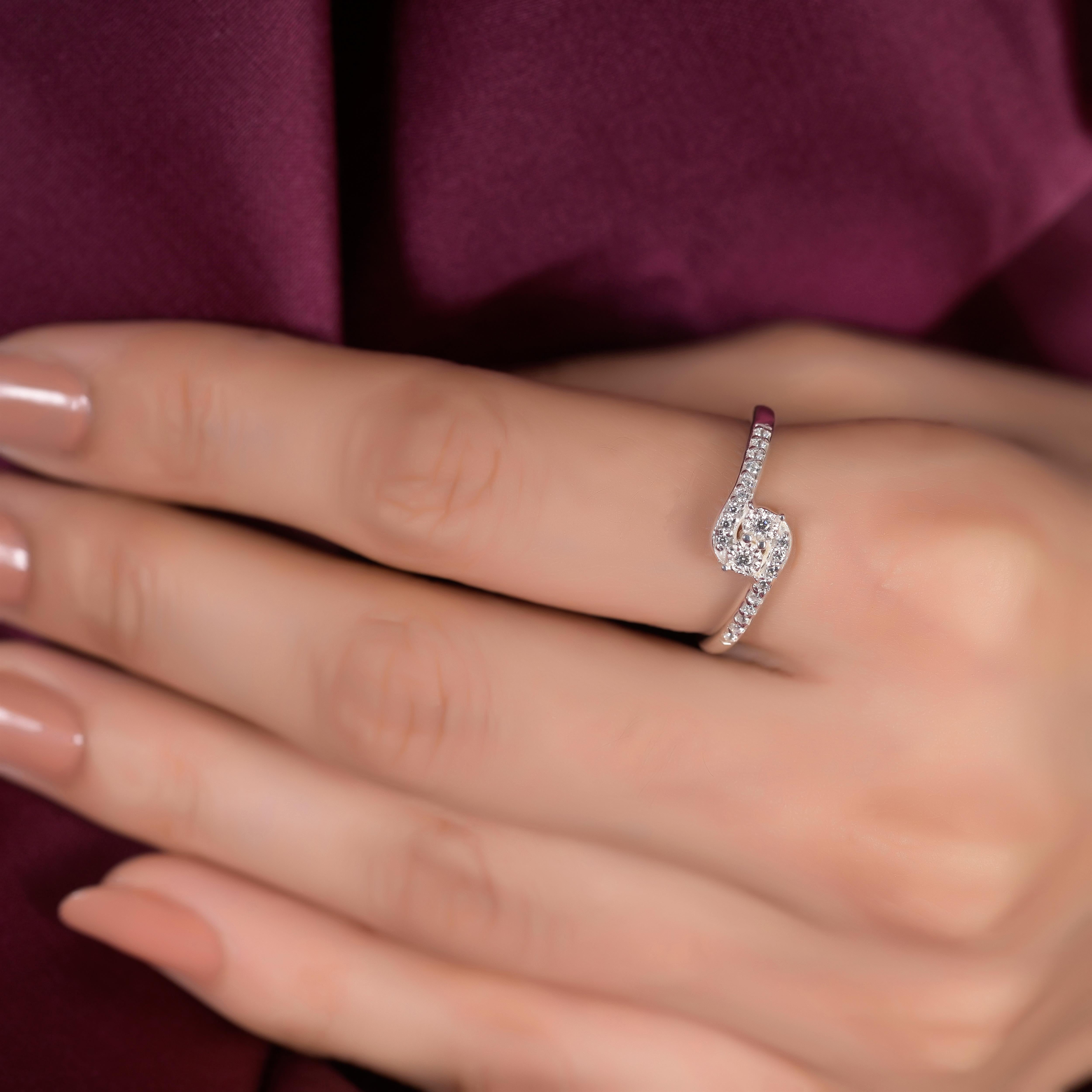 Dorete Silver Zircon Ring