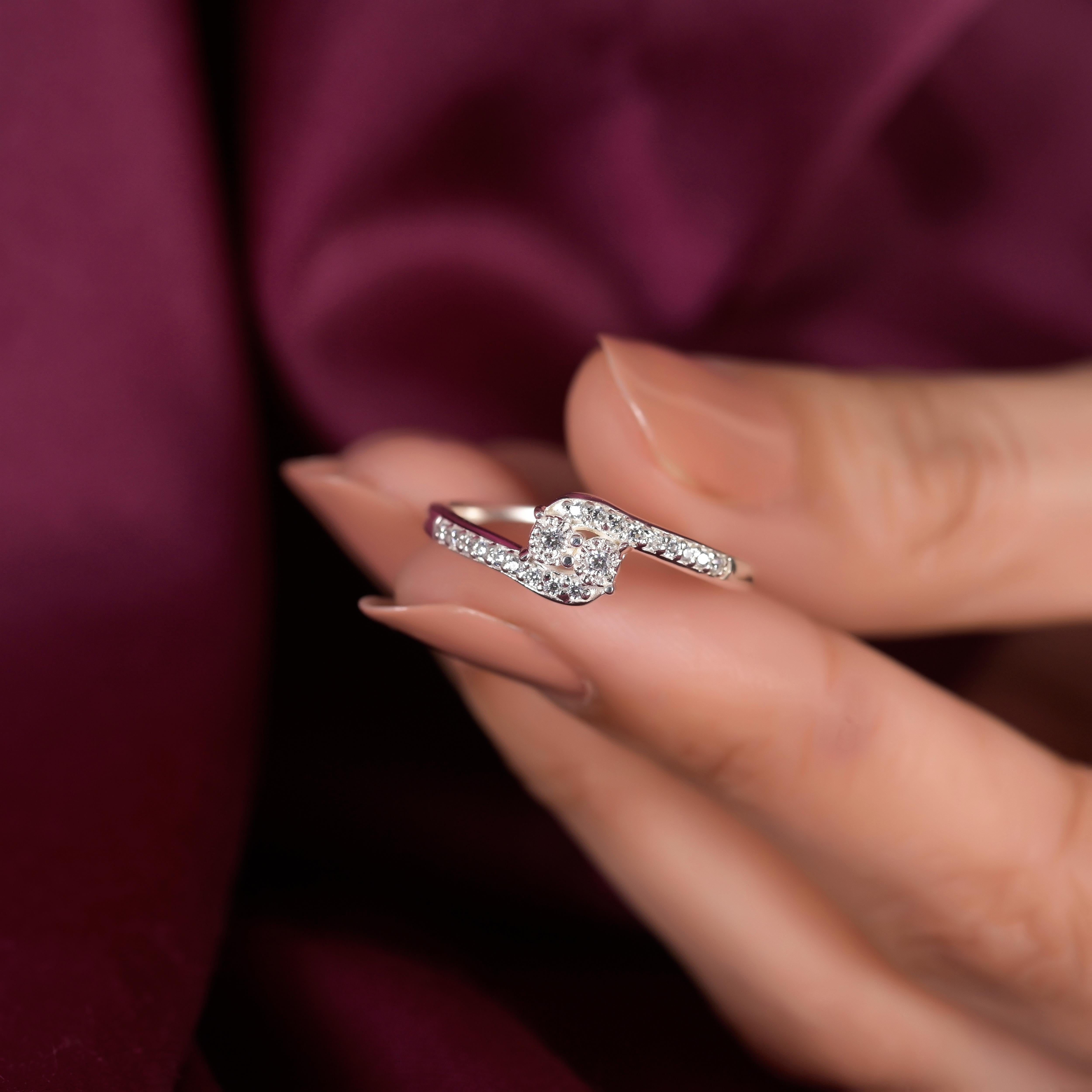 Dorete Silver Zircon Ring