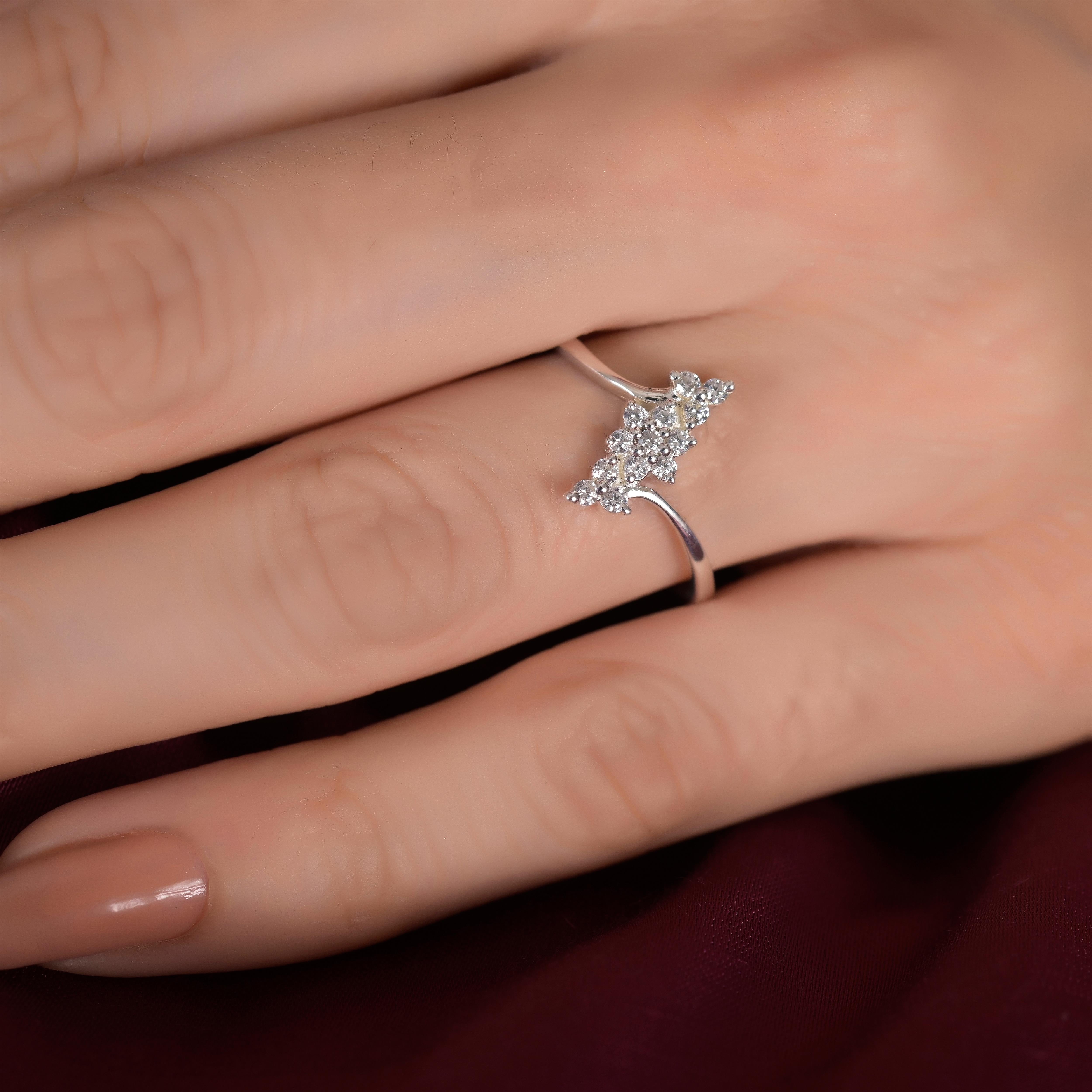 Astrid Silver Zircon Ring