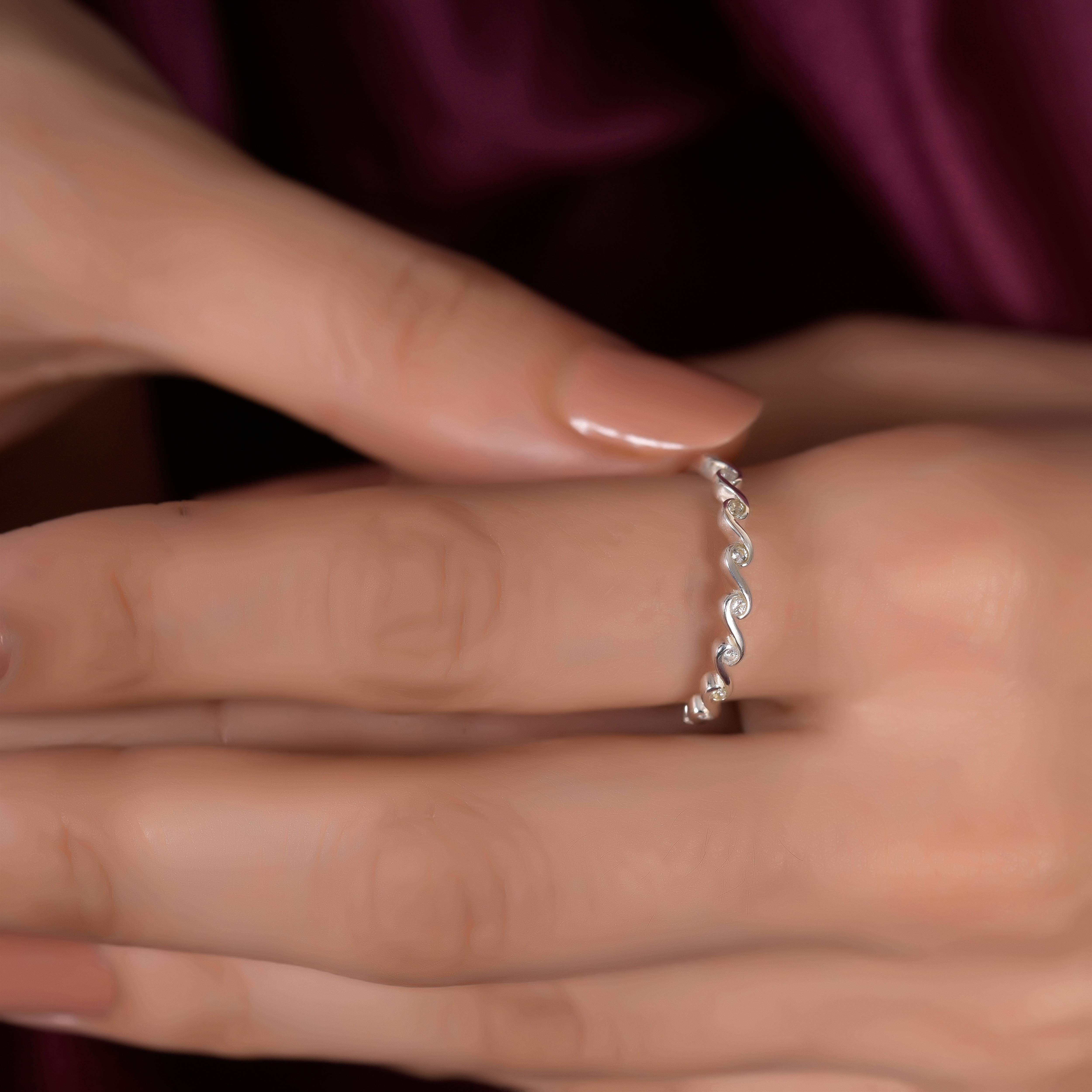 Elvira Silver Zircon Ring