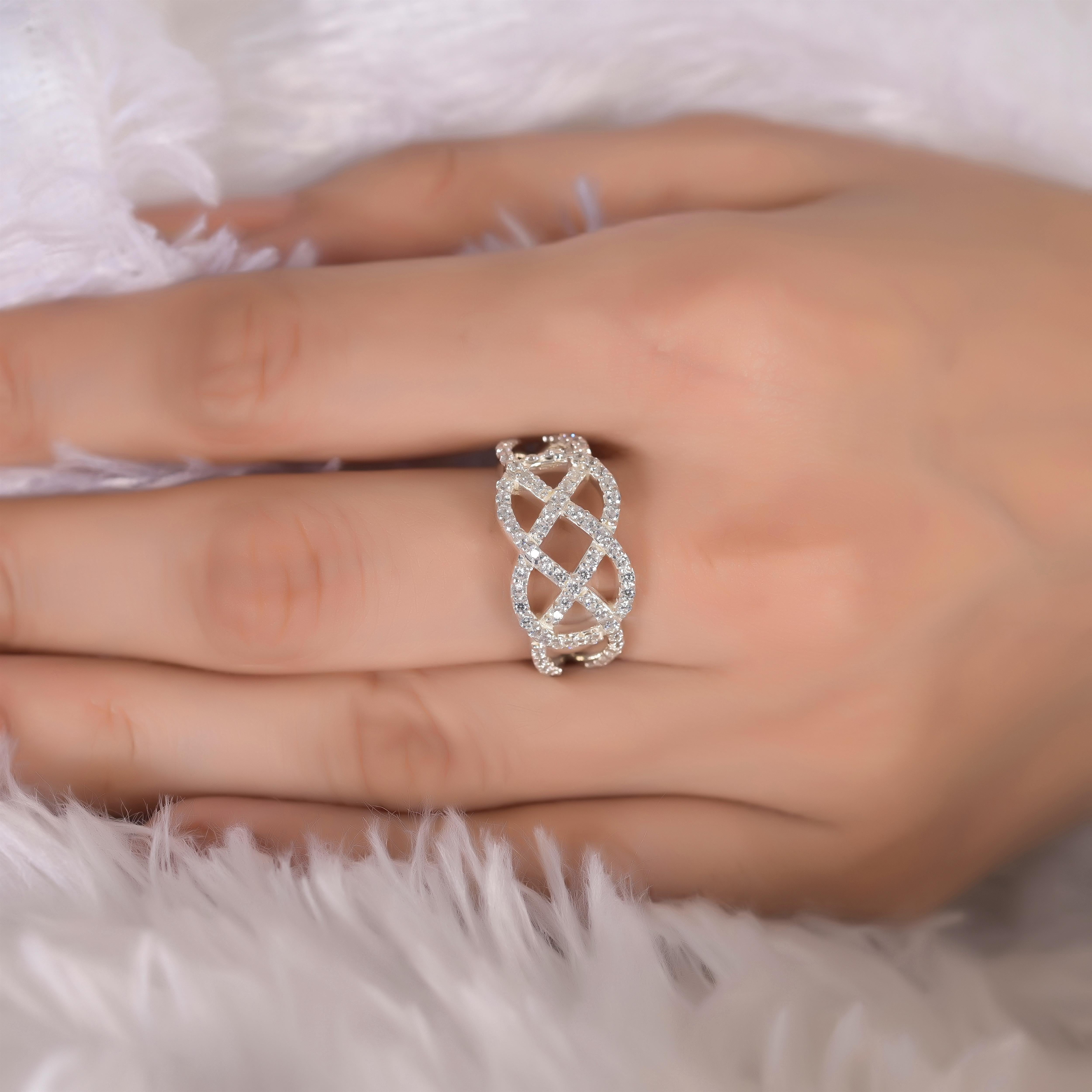 Bettine Silver Zircon Ring