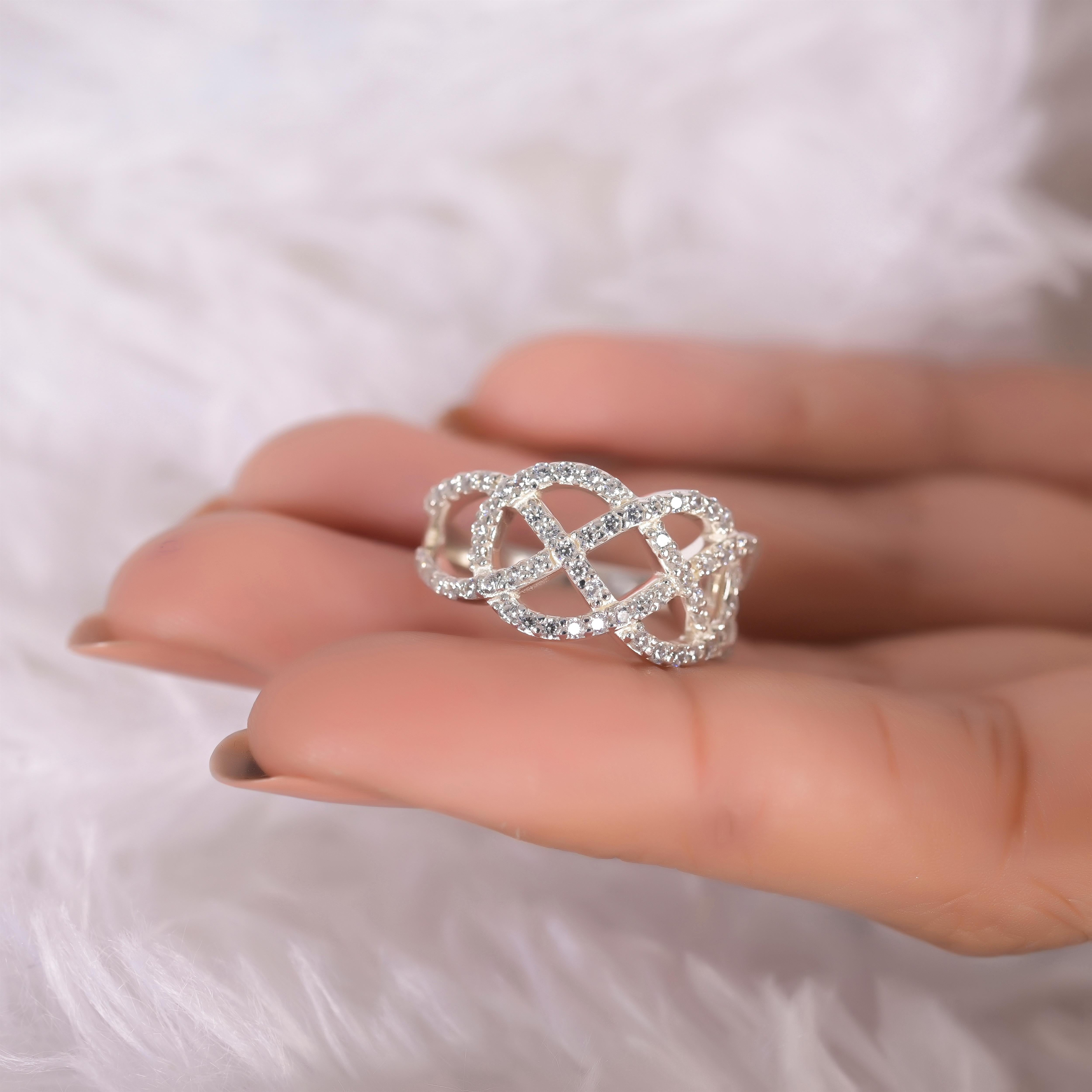 Bettine Silver Zircon Ring