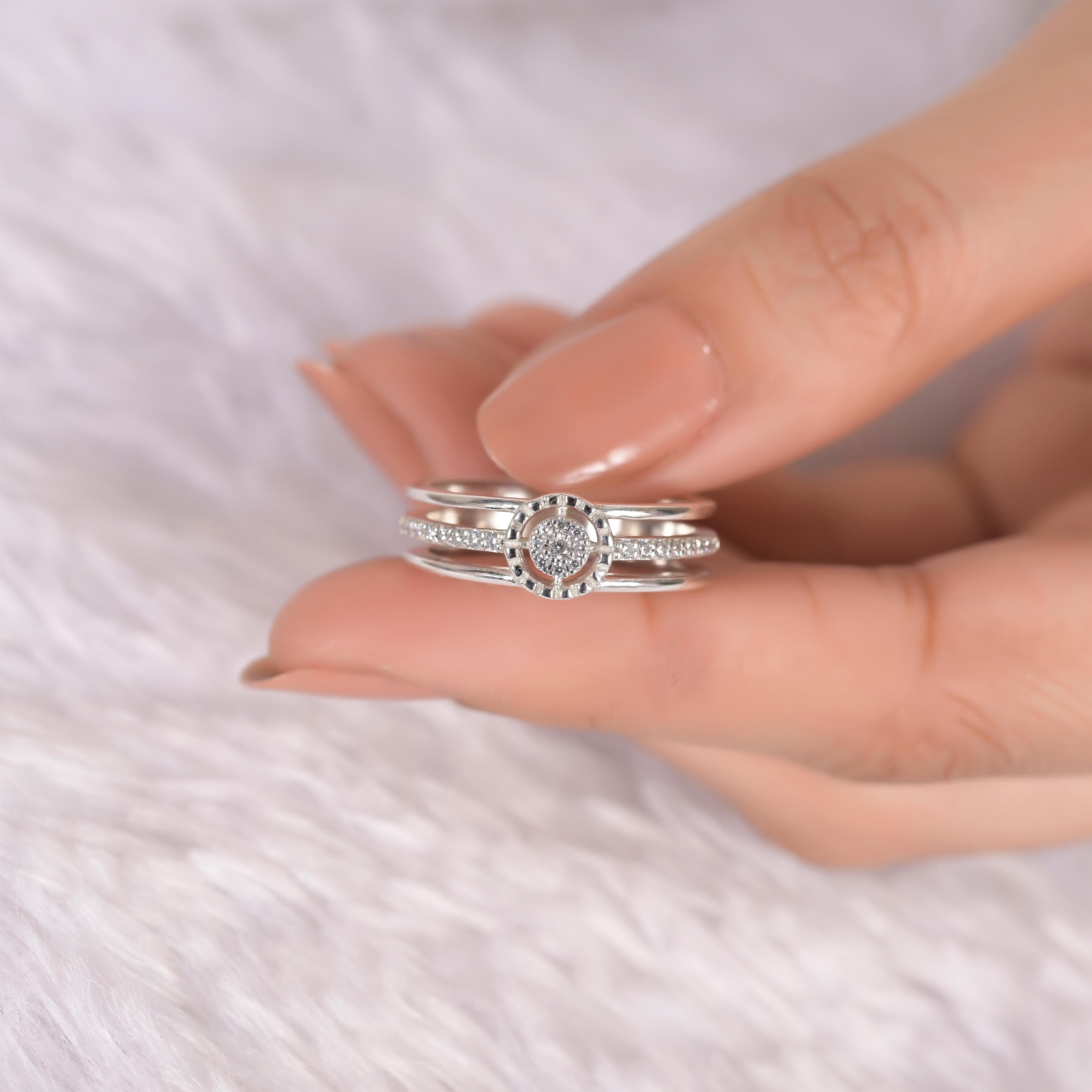 Sophie Silver Zircon Ring