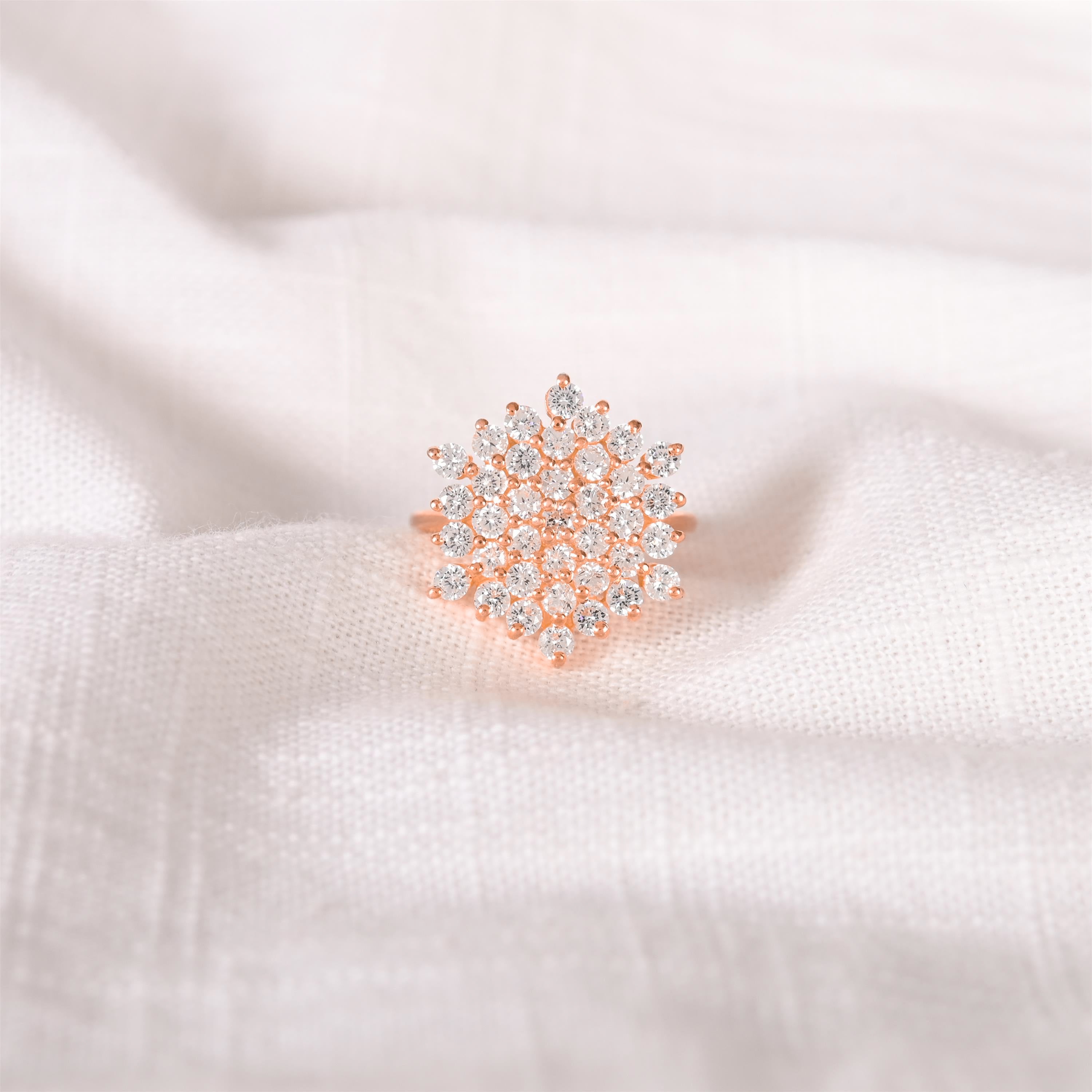 Lucy Silver Zircon Ring