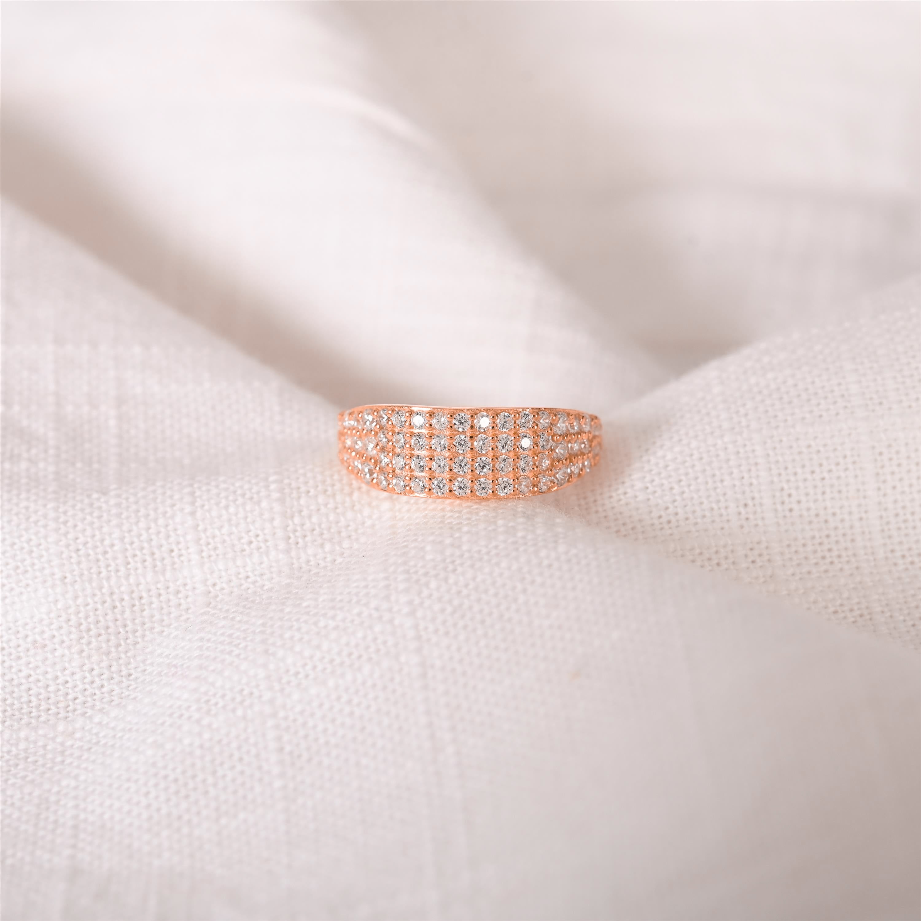 Corinna Silver Zircon Ring