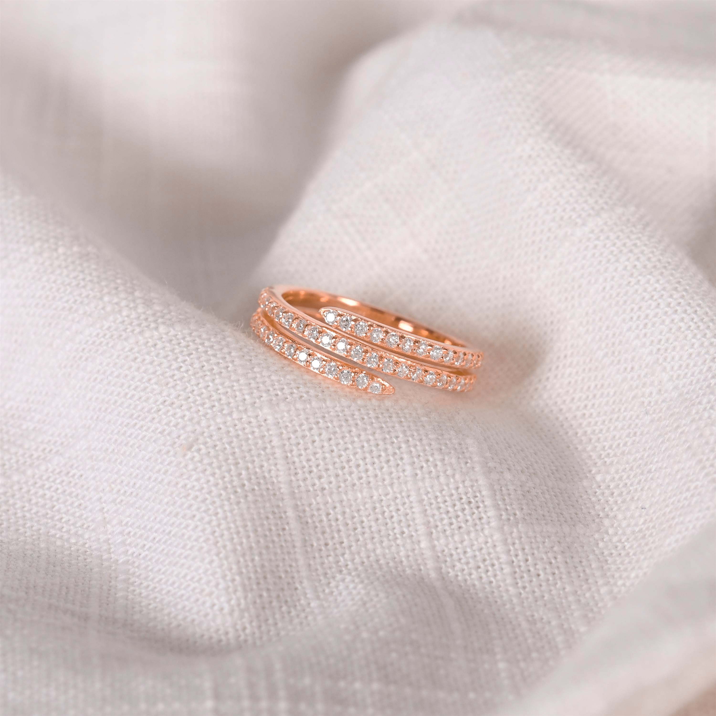 Charlet Silver Zircon Ring