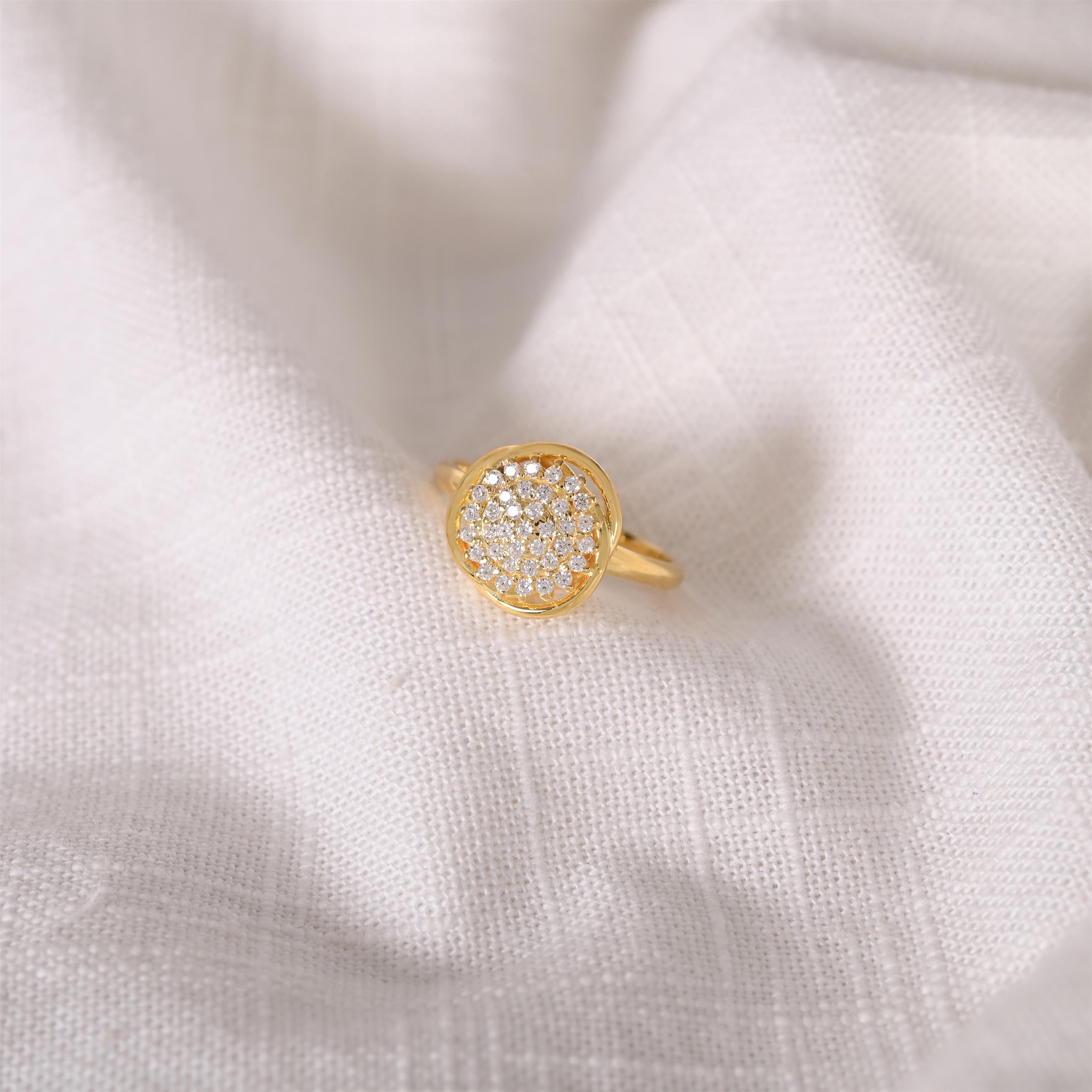 Bina Silver Zircon Ring