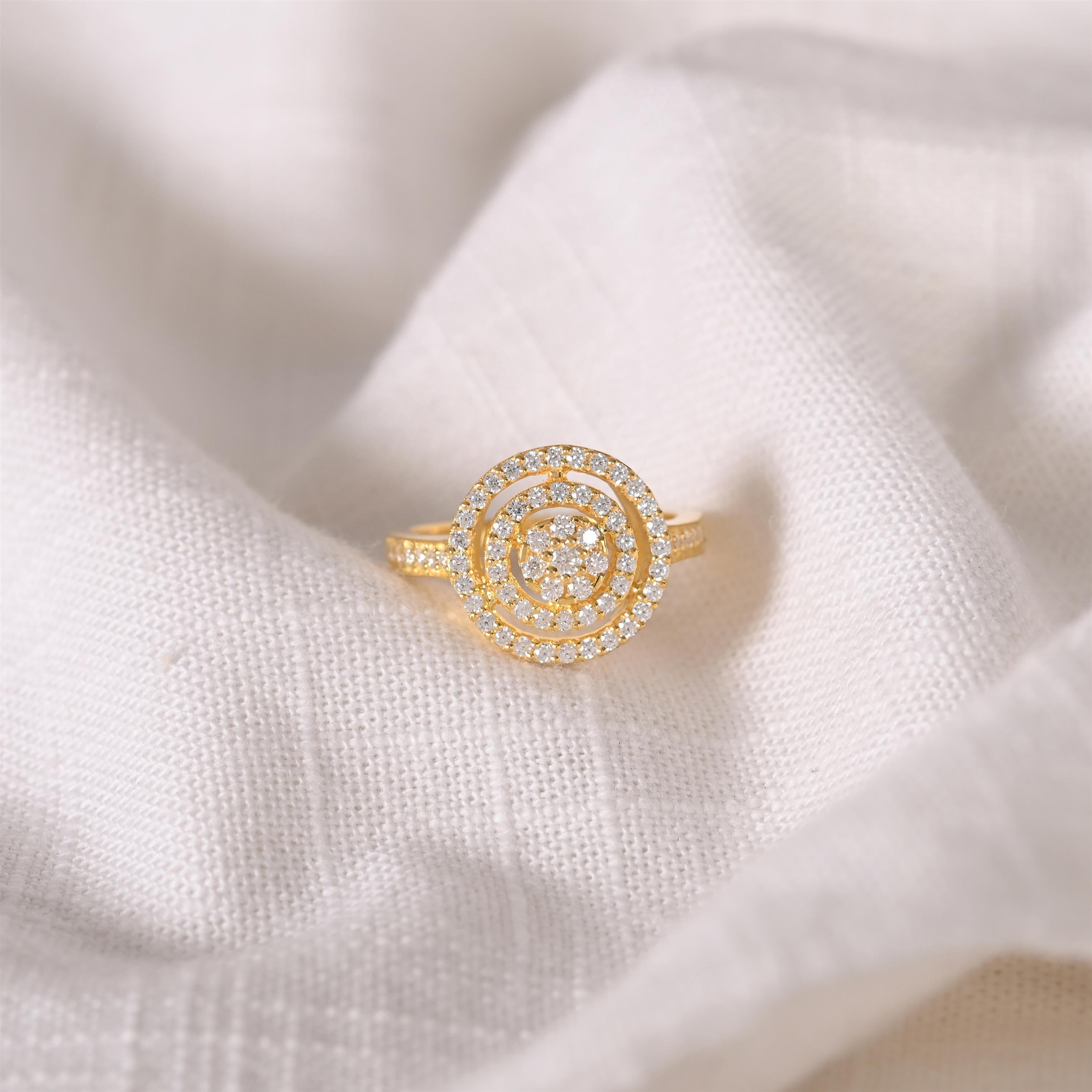 Isabelle Silver Zircon Ring