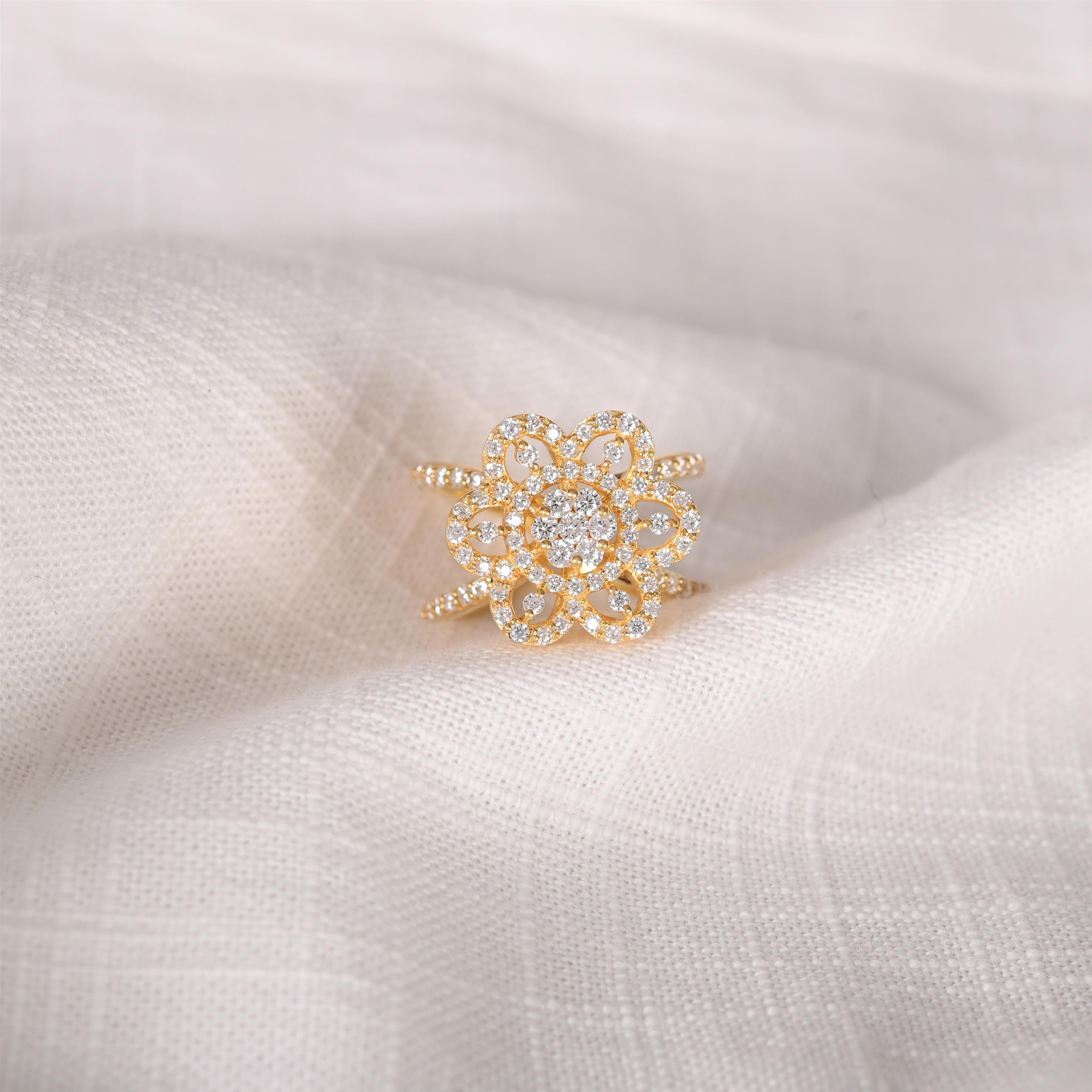 Aurora Silver Zircon Ring