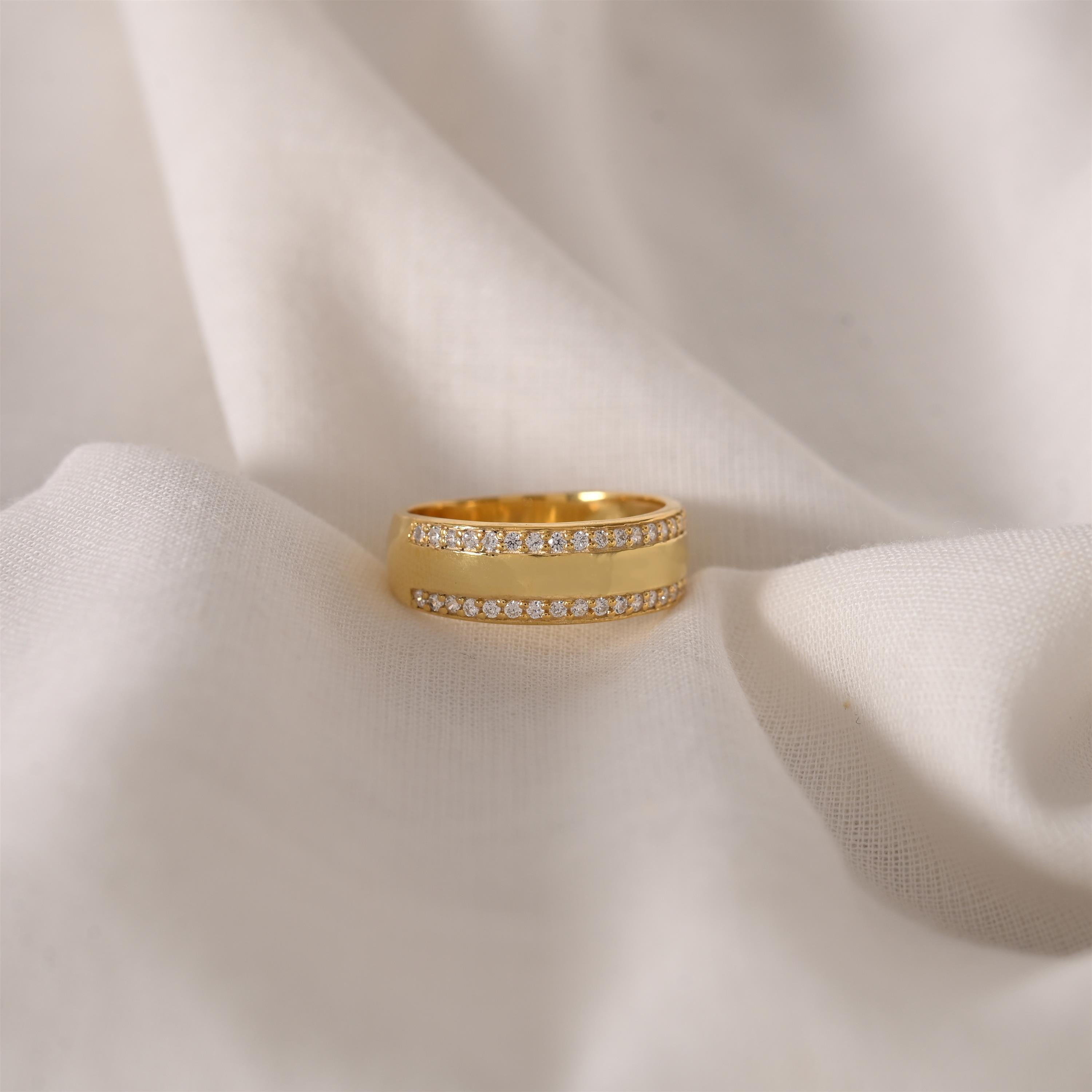 Celestal Band Silver Ring