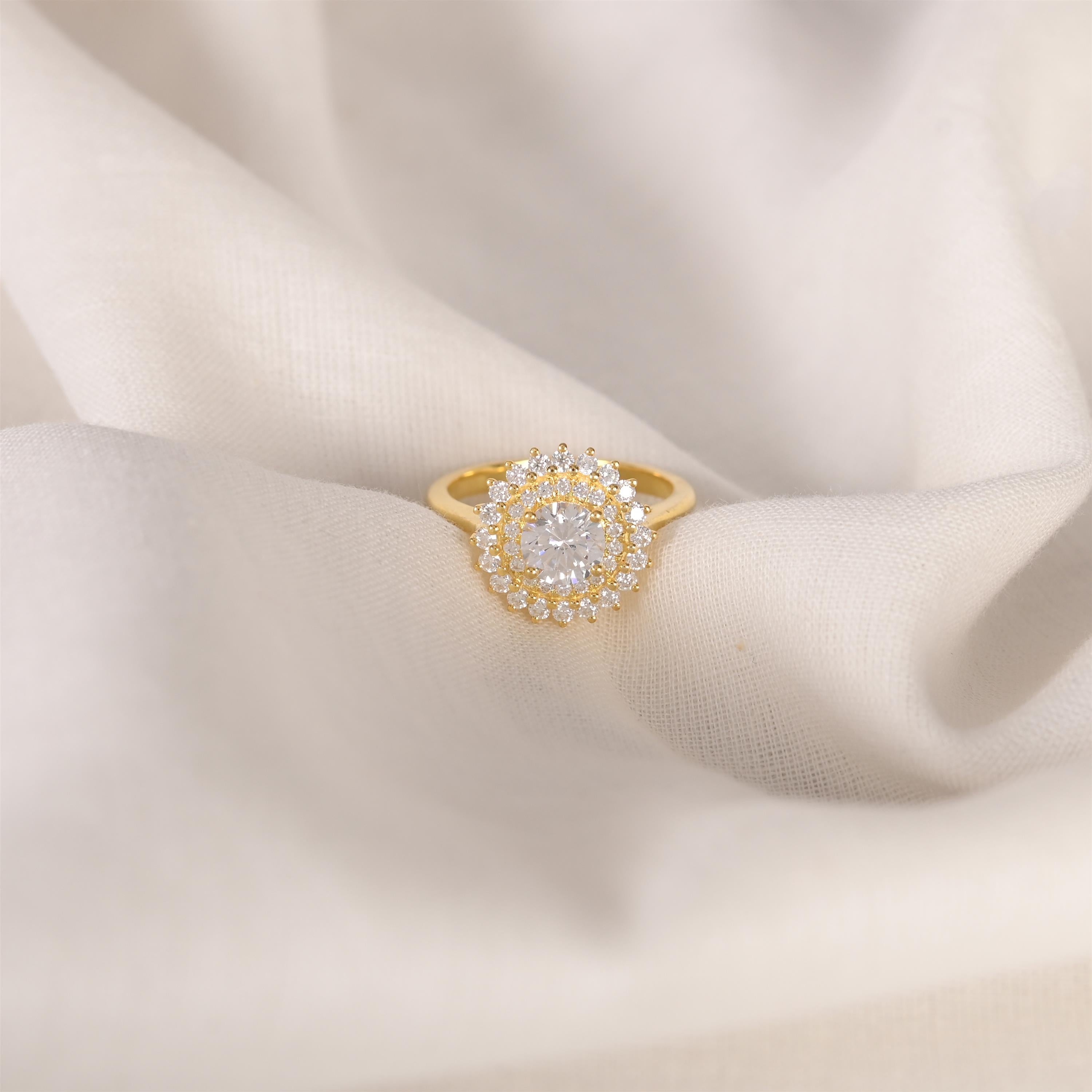 Eleanor Silver Zircon Ring
