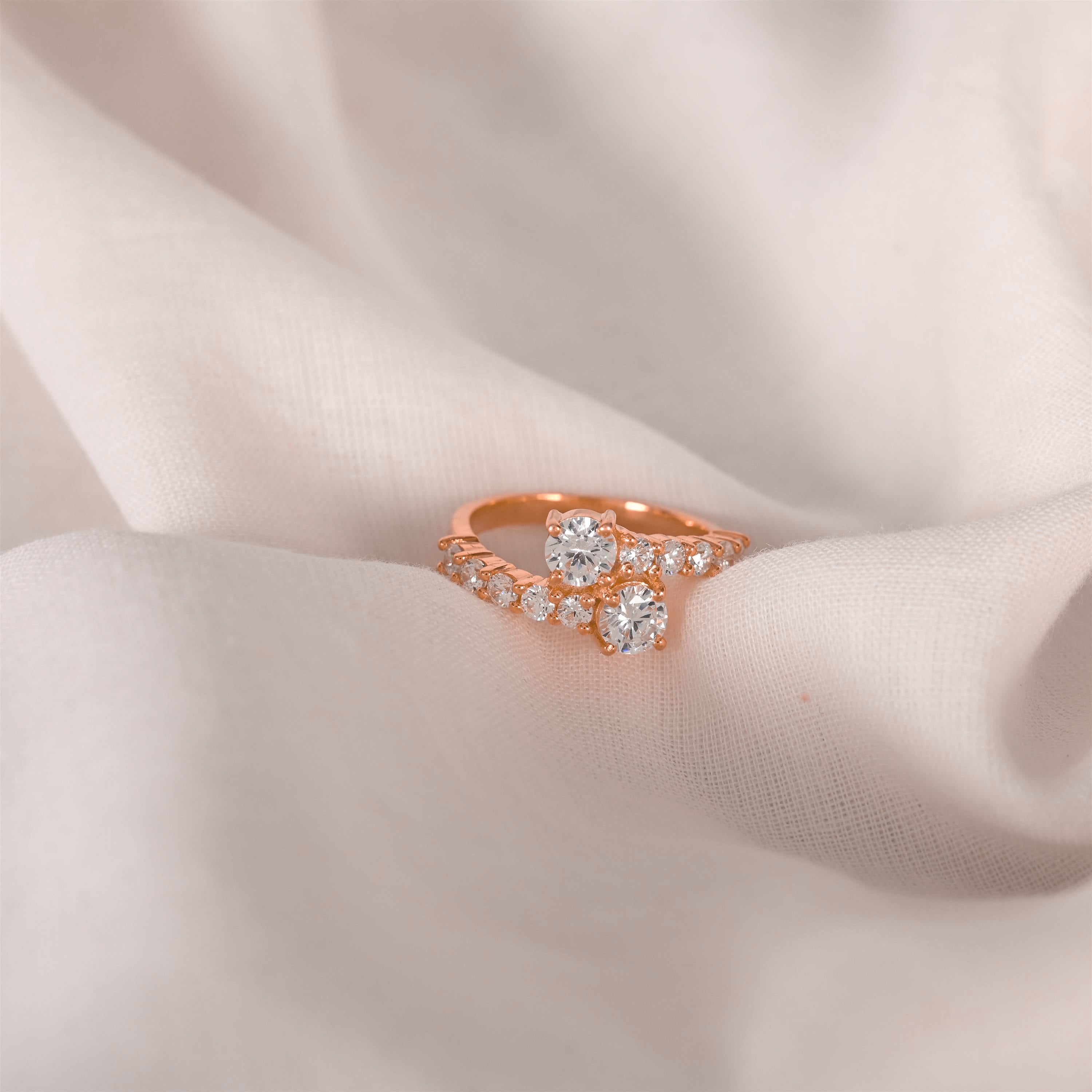 Abigail Silver Zircon Ring