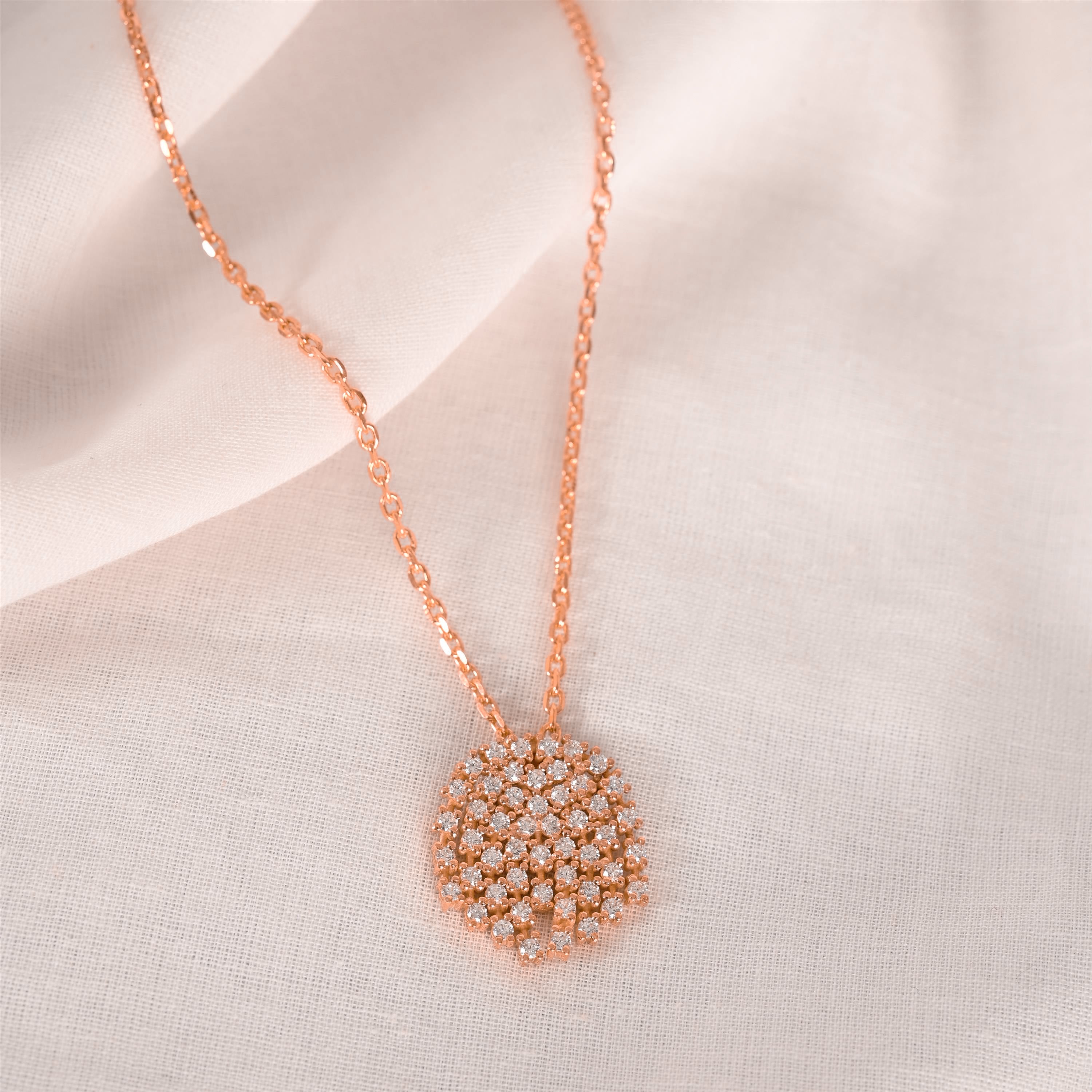 Rose Silver Necklace