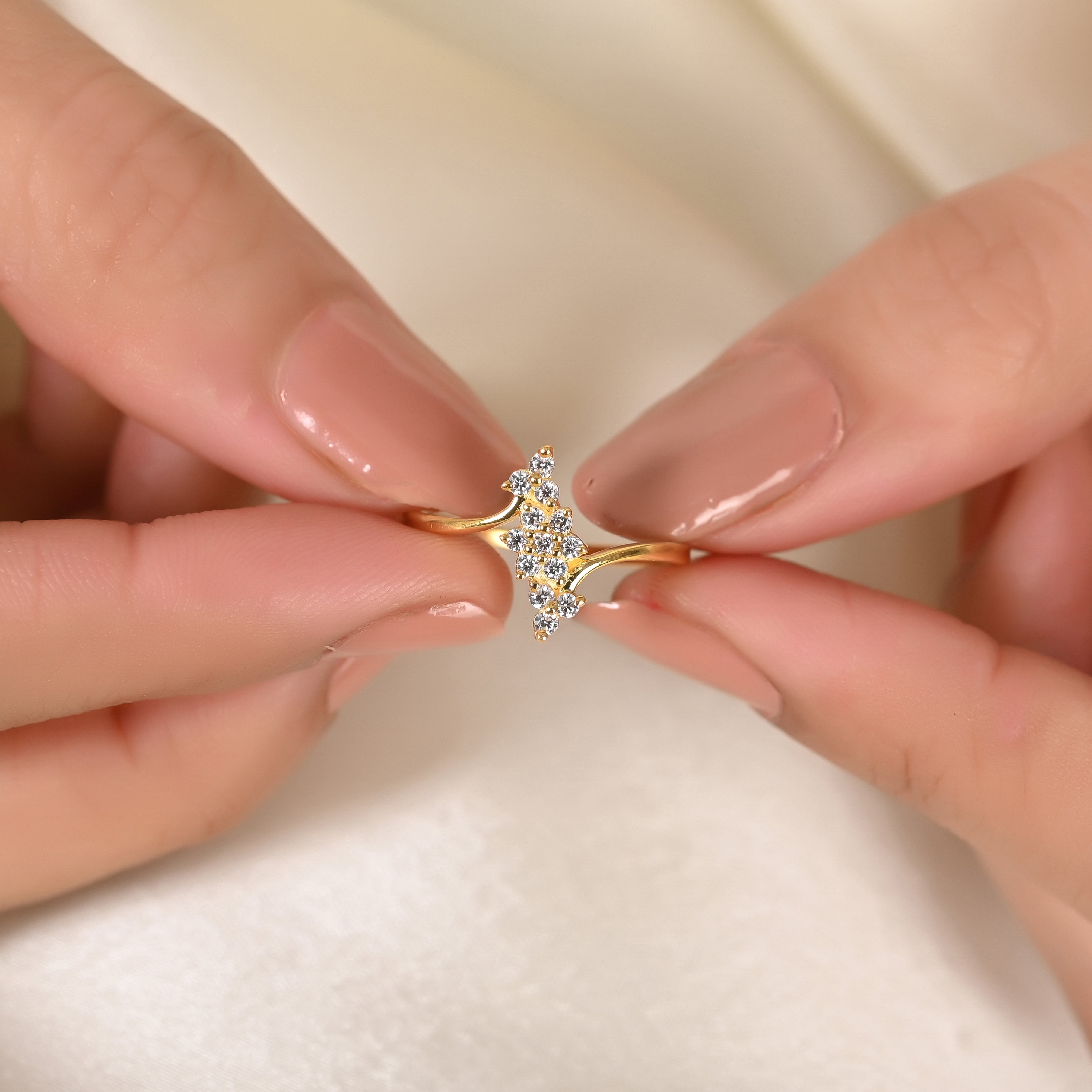 Astrid Silver Zircon Ring