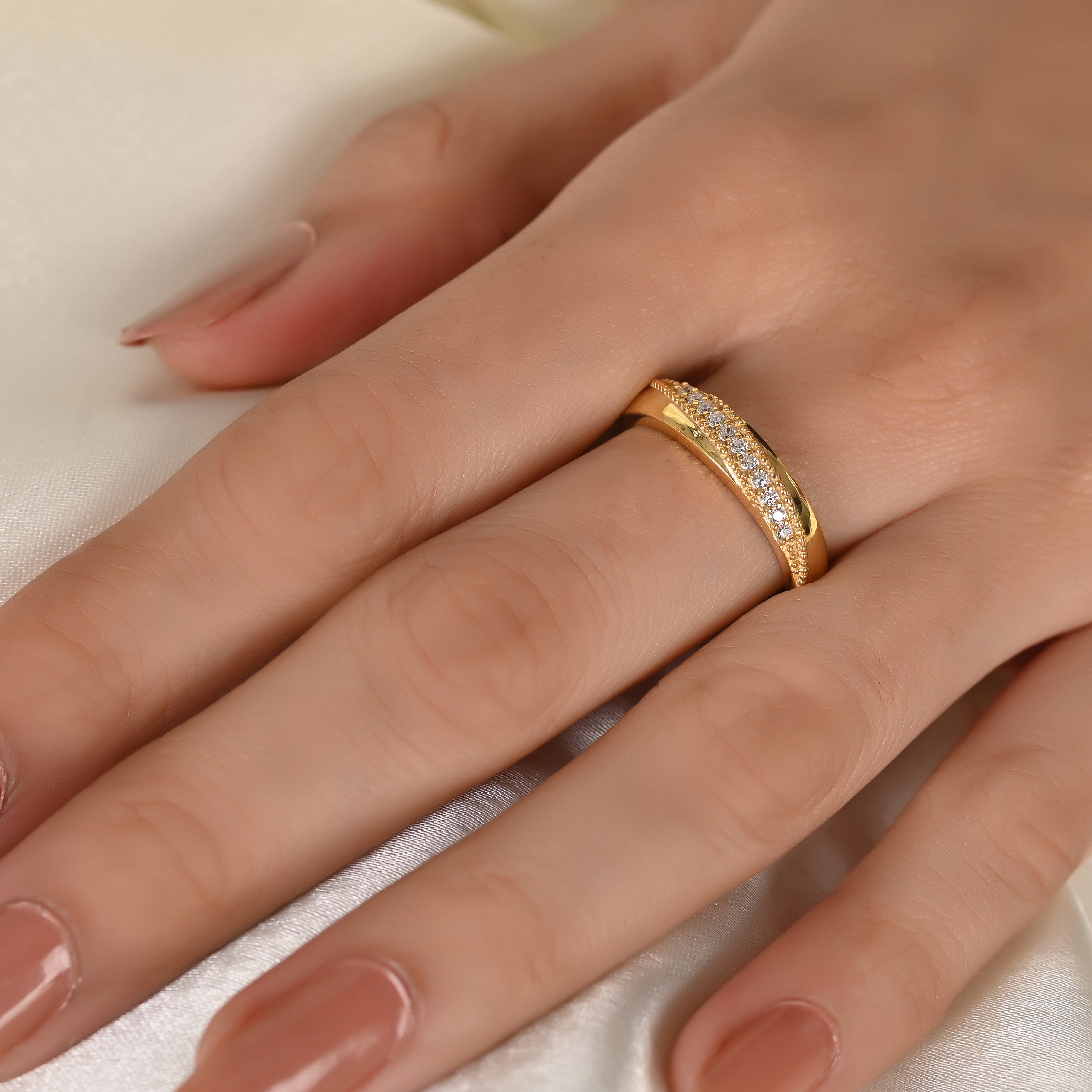 Thala Silver Zircon Ring