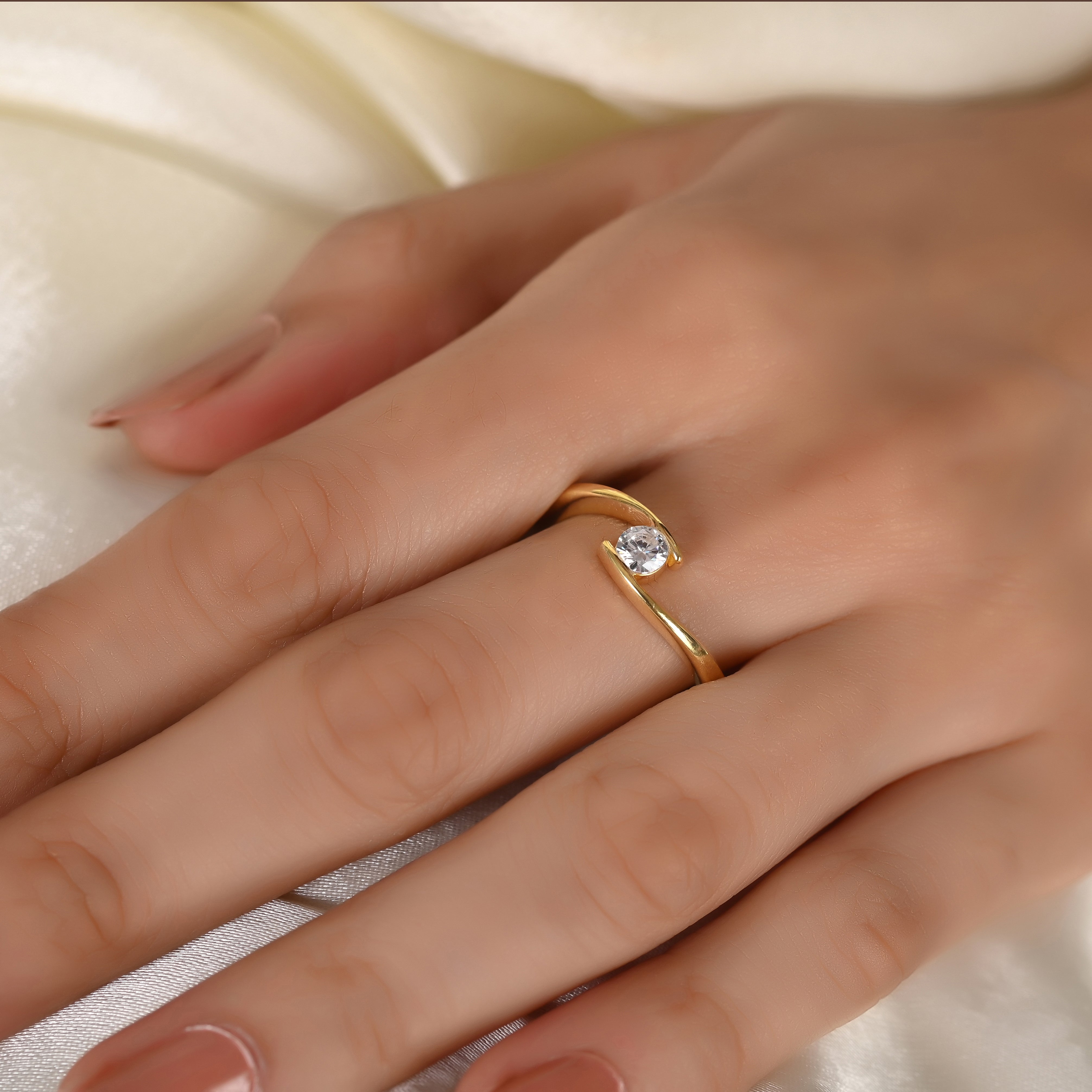 Dani Silver Zircon Ring