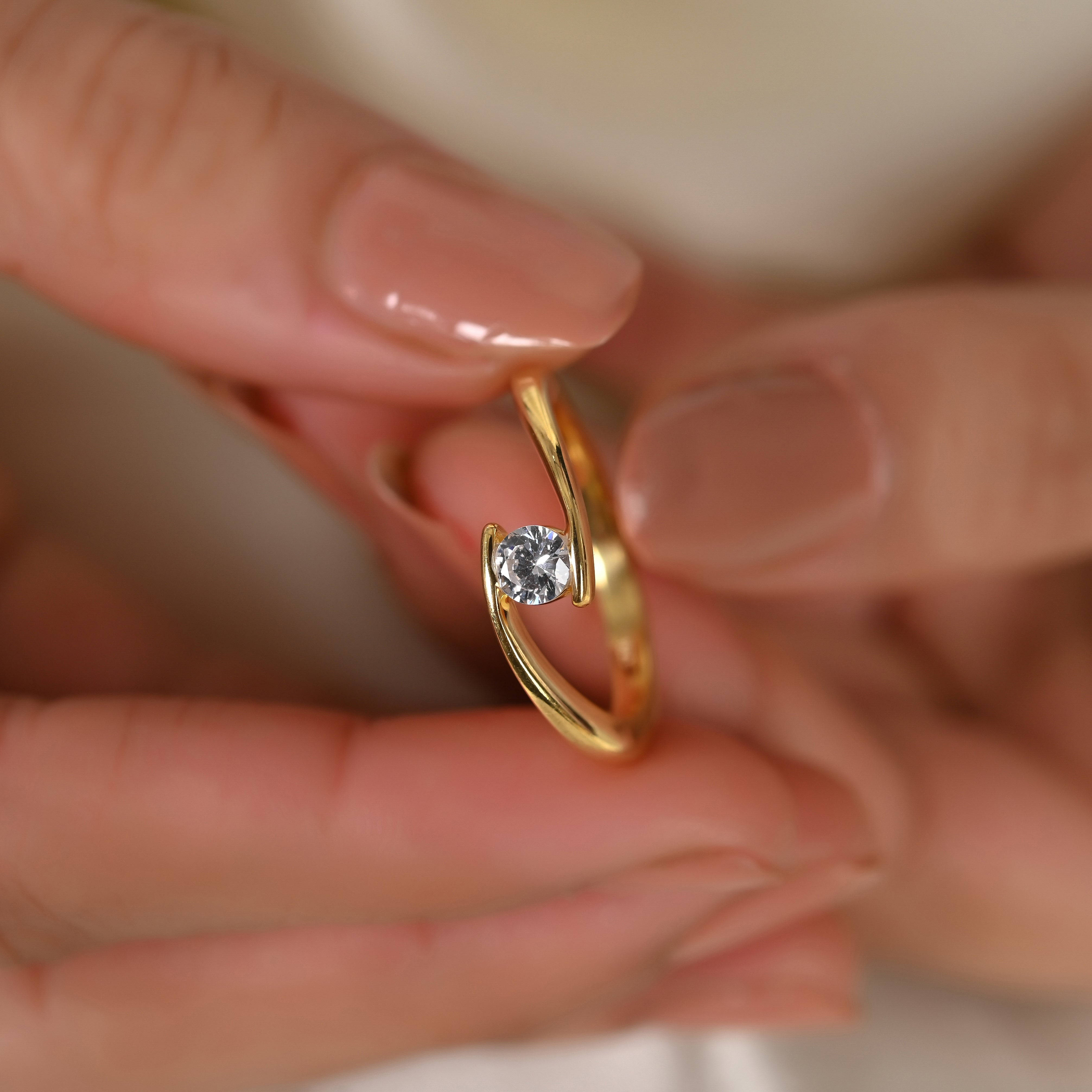 Dani Silver Zircon Ring