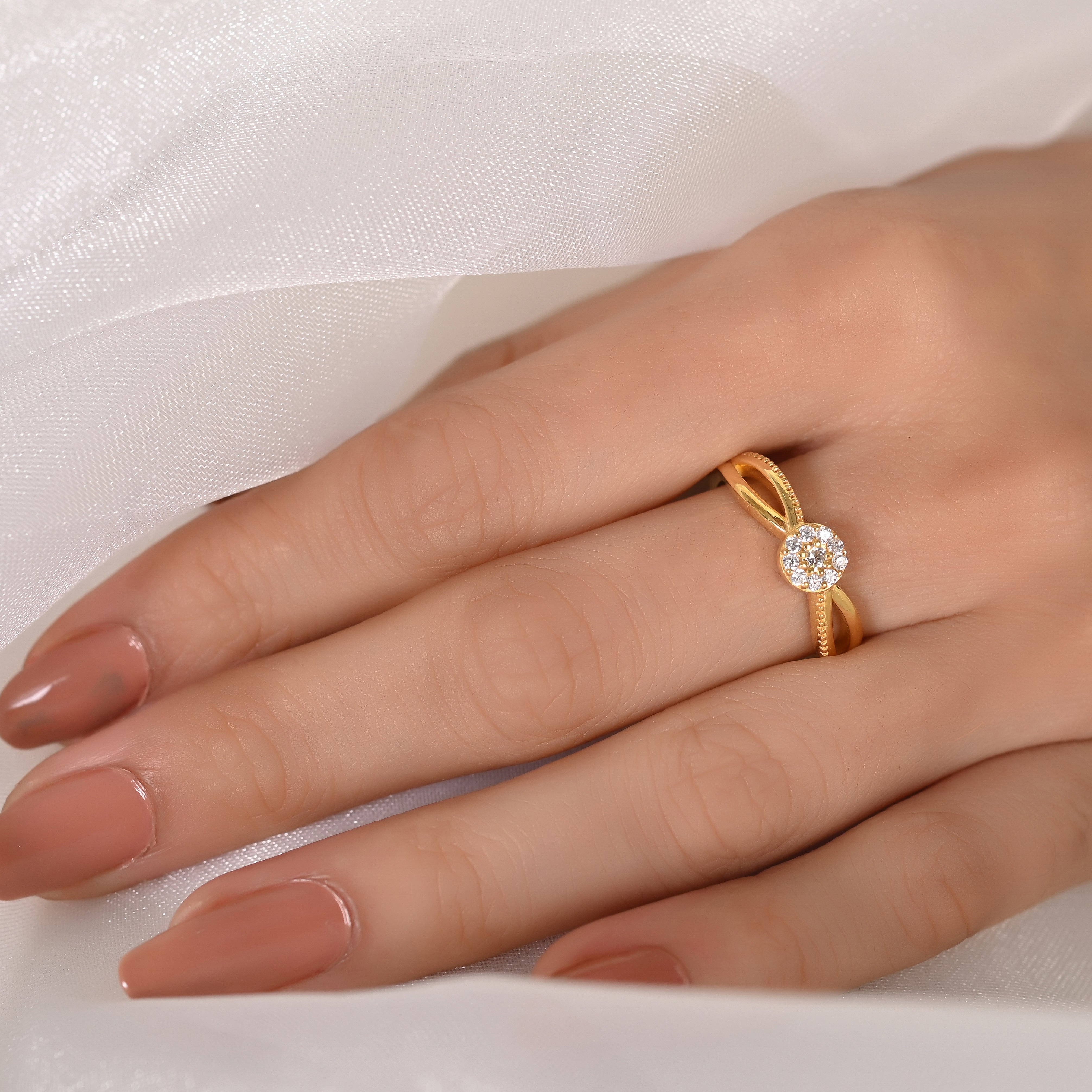 Oliva Silver Zircon Ring