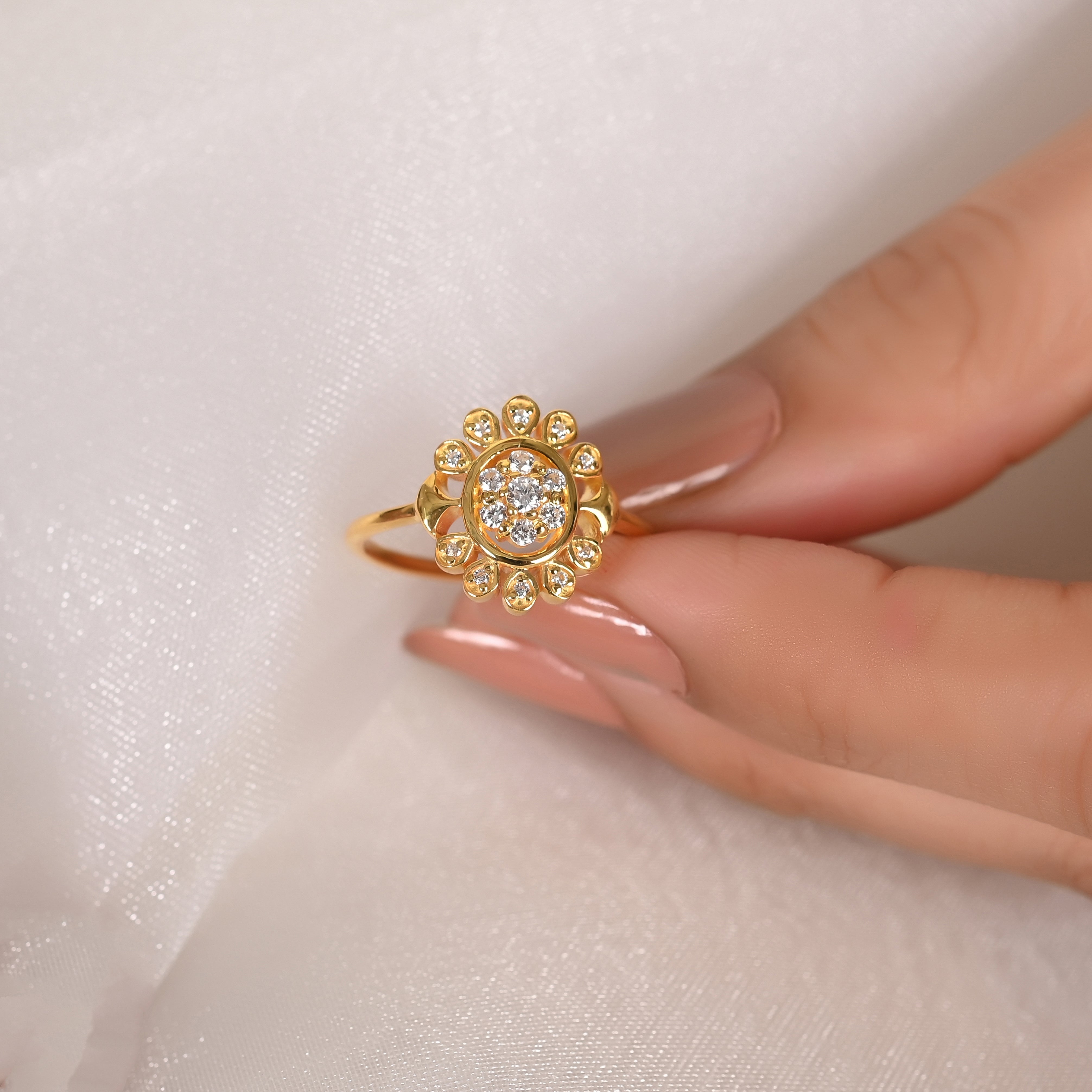 Dacia Silver Zircon Ring