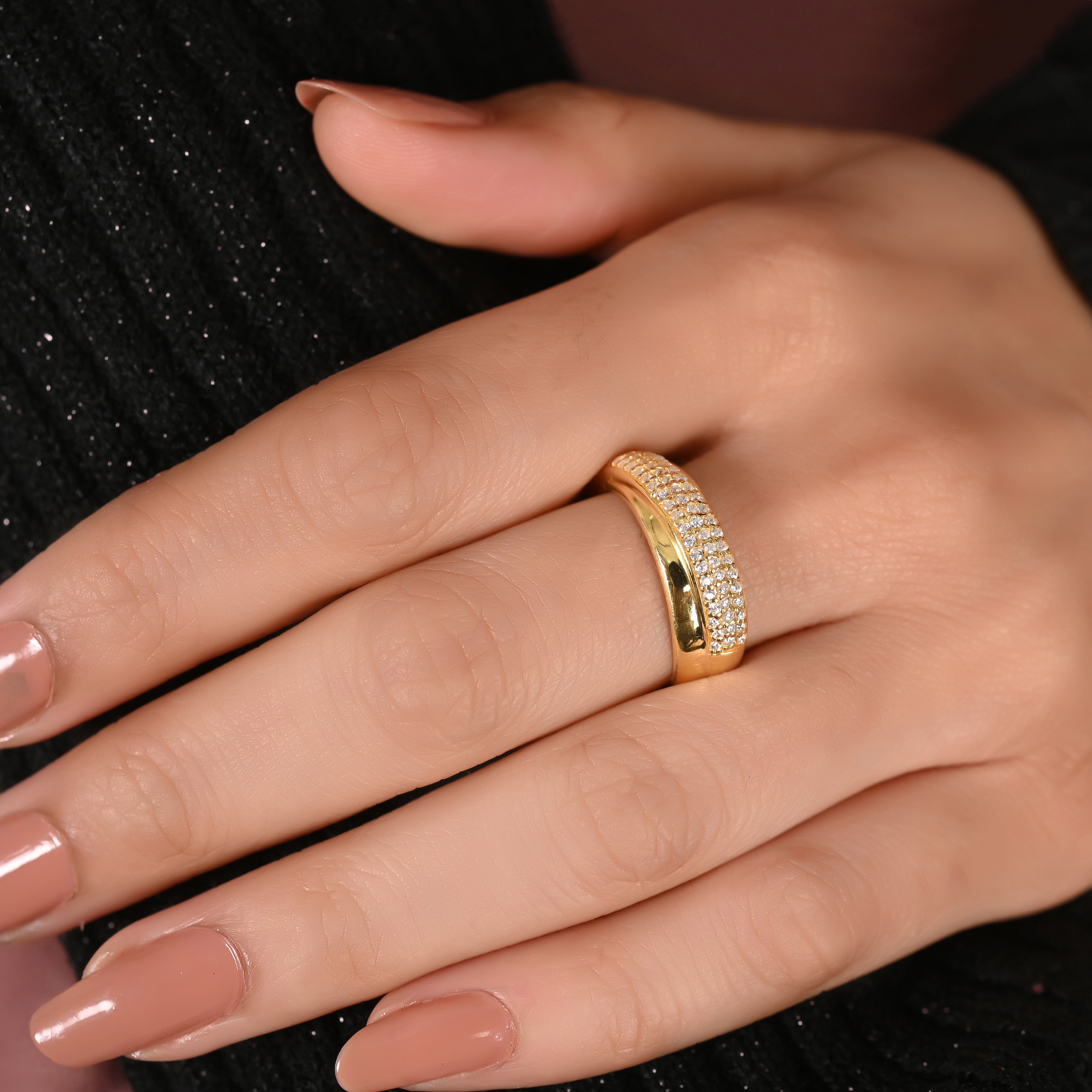 Dinia Silver Zircon Ring