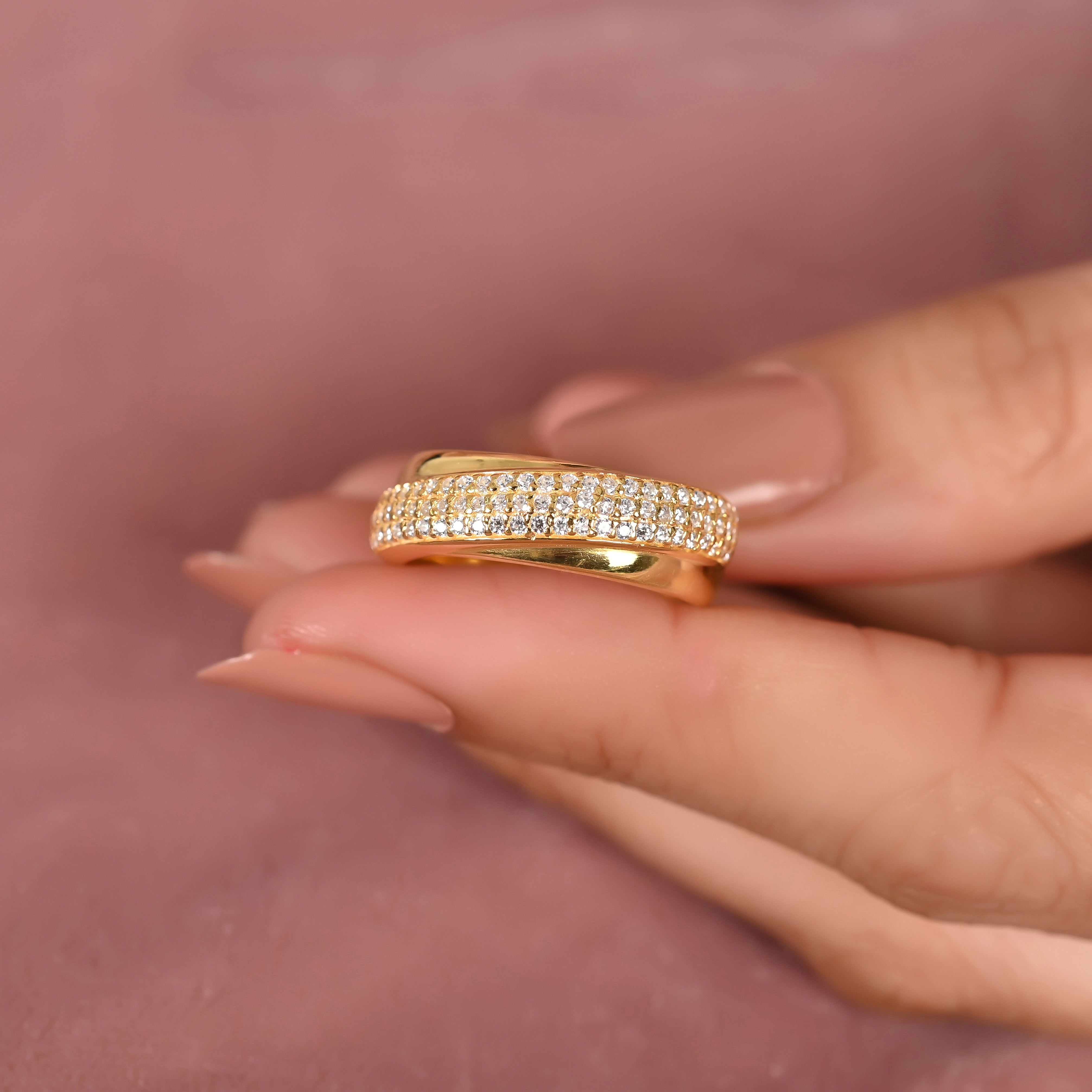 Dinia Silver Zircon Ring