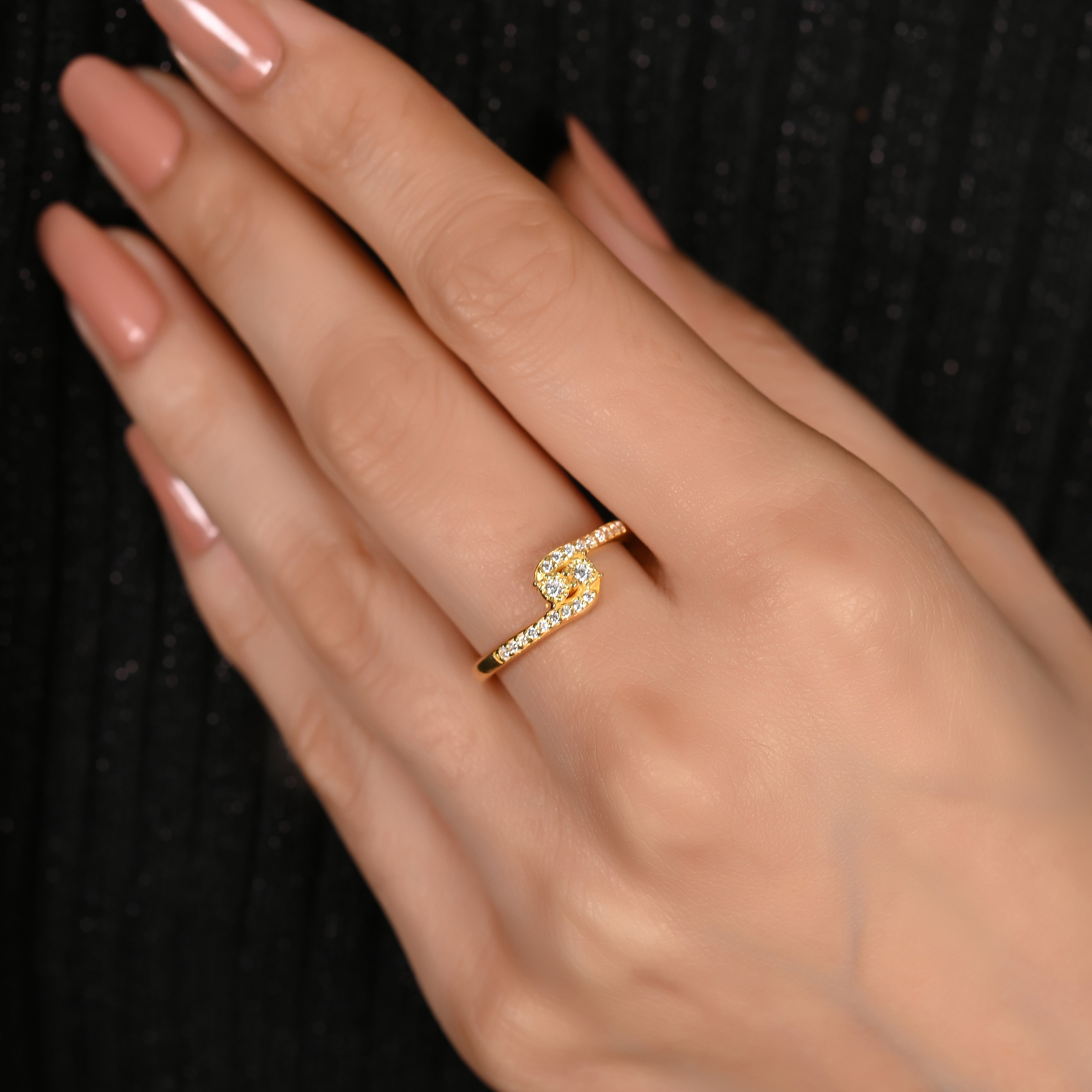 Dorete Silver Zircon Ring