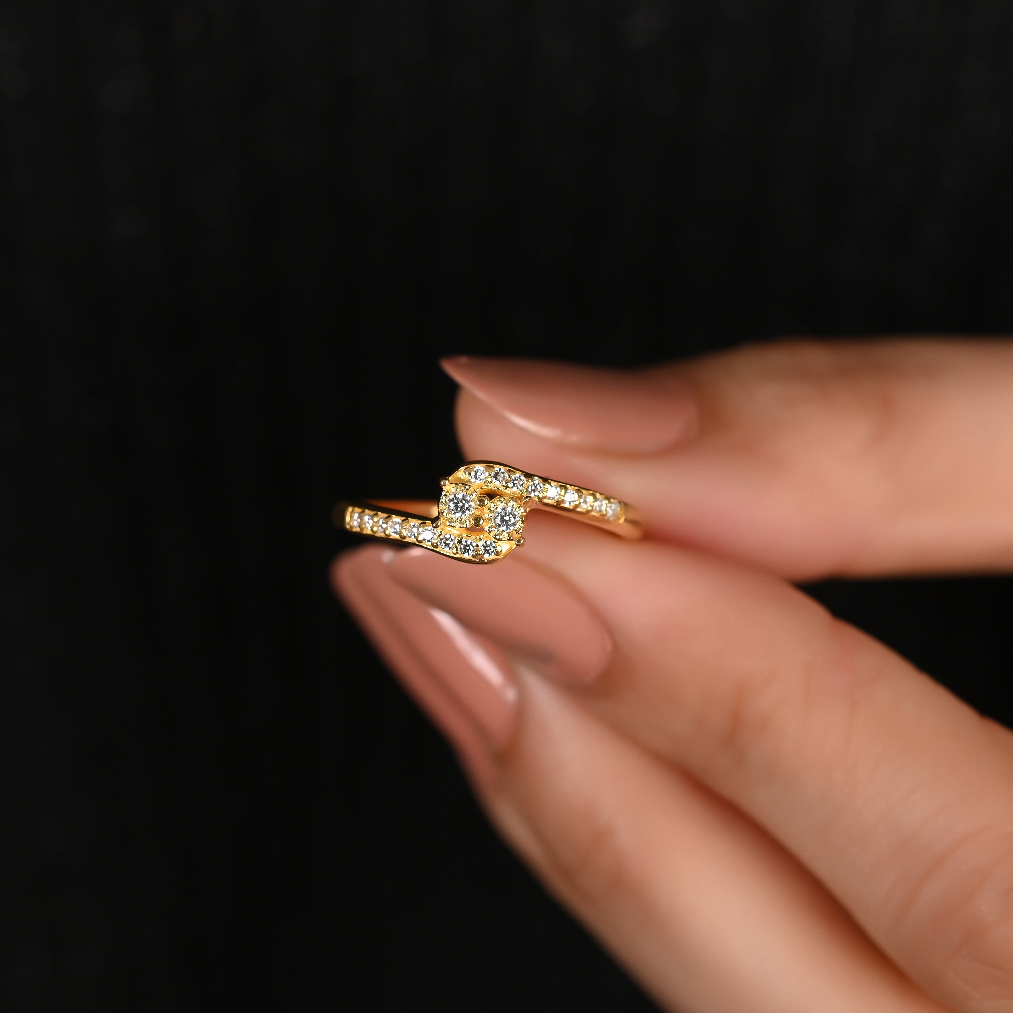 Dorete Silver Zircon Ring