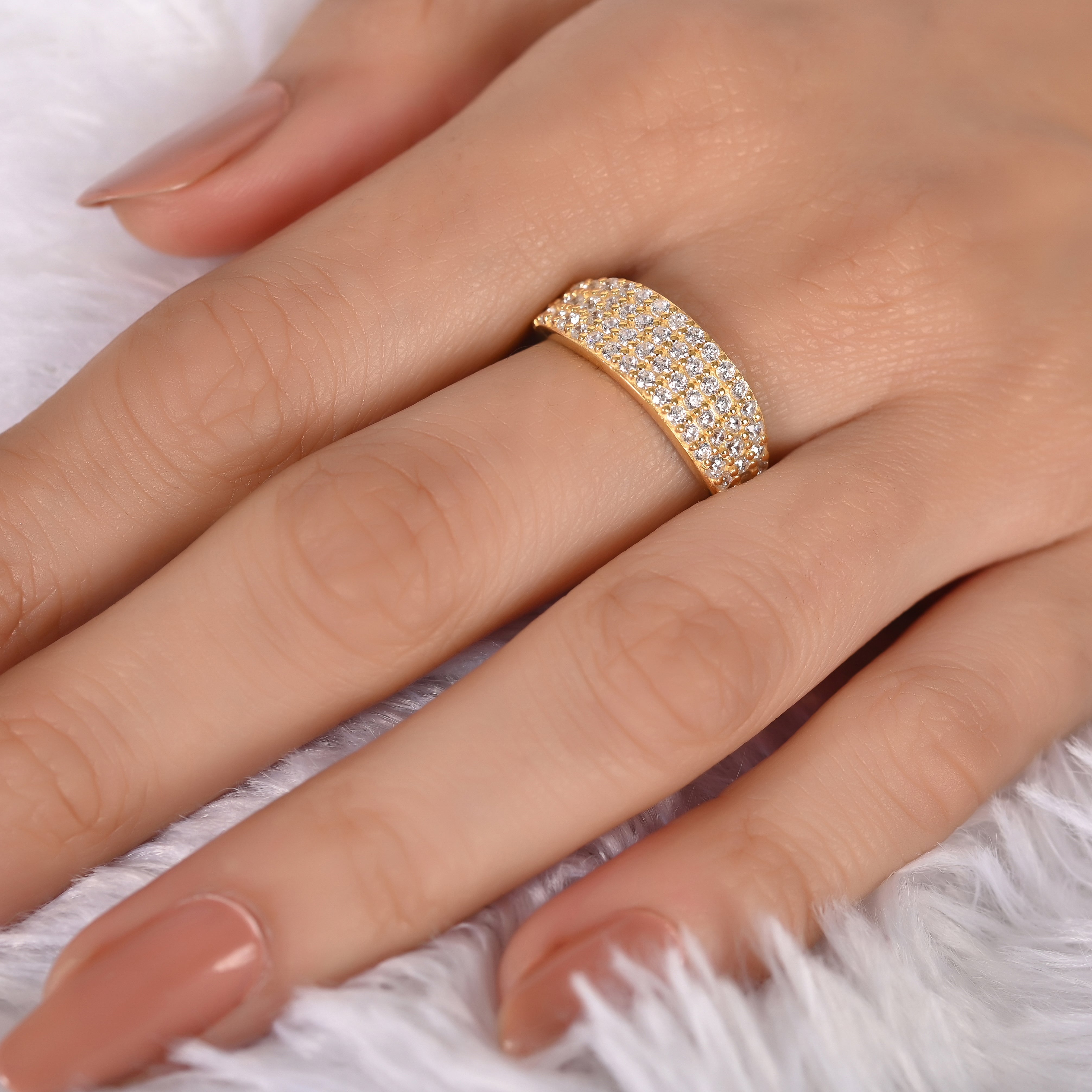 Corinna Silver Zircon Ring