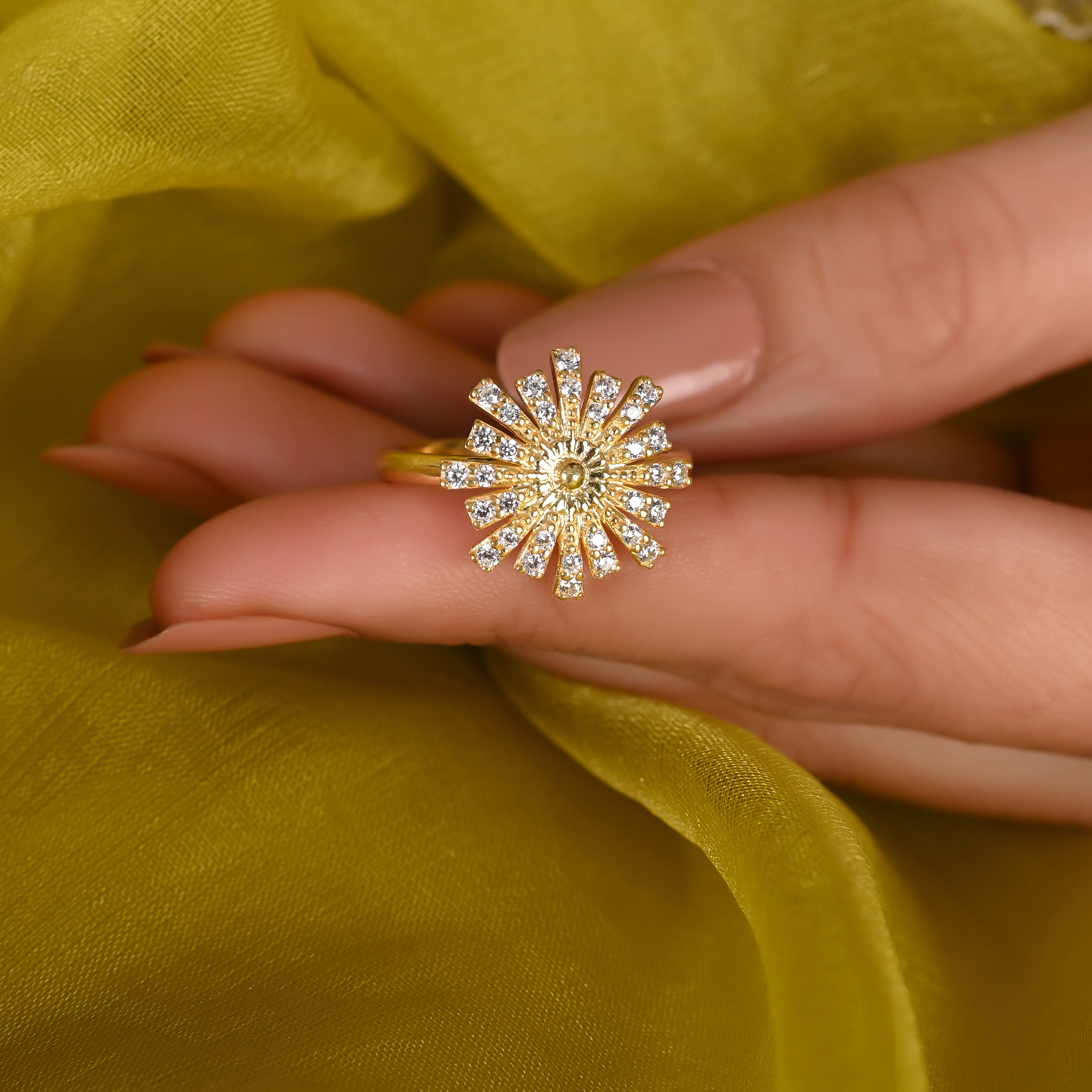 Selene Silver Zircon Ring