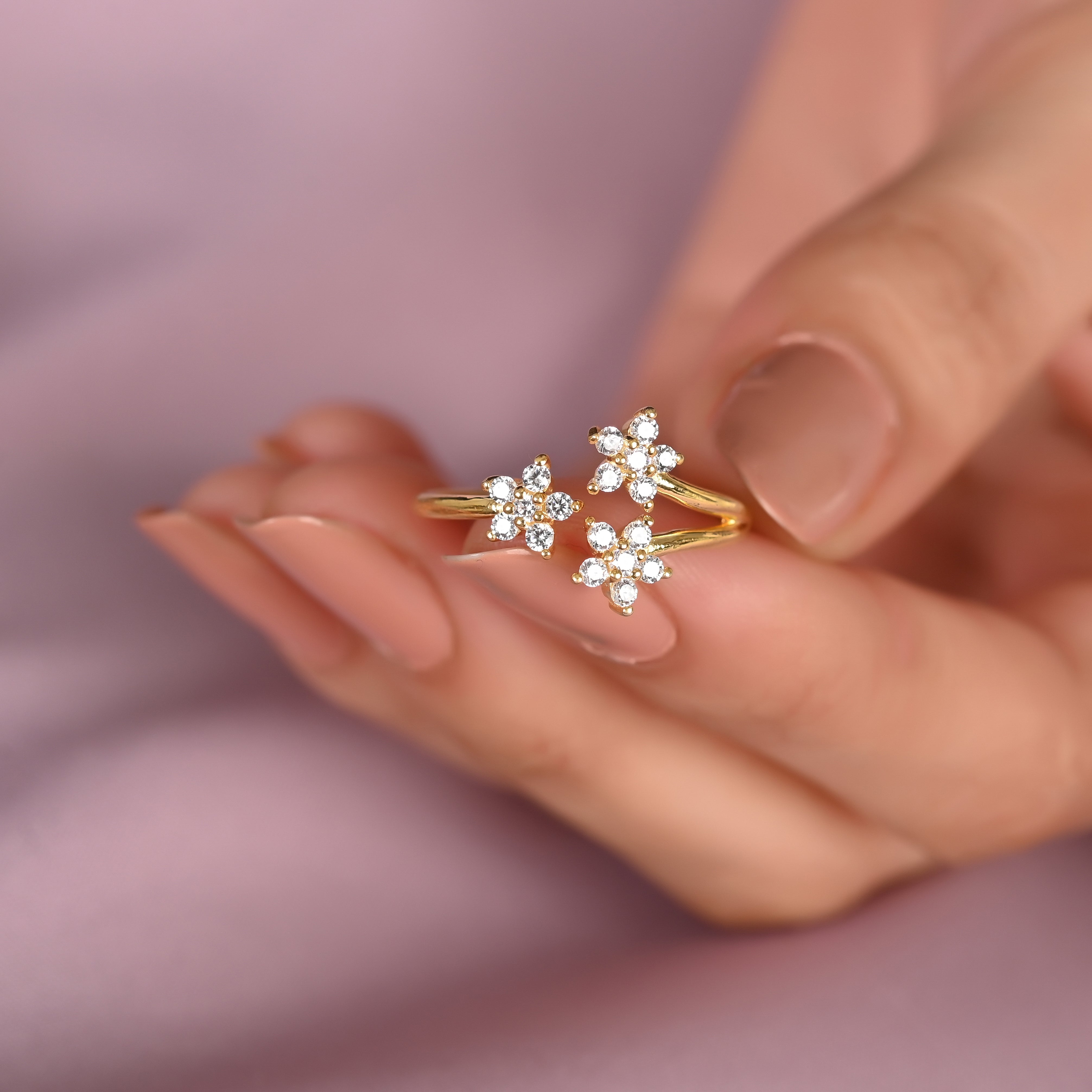 Abbie Silver Zircon Ring