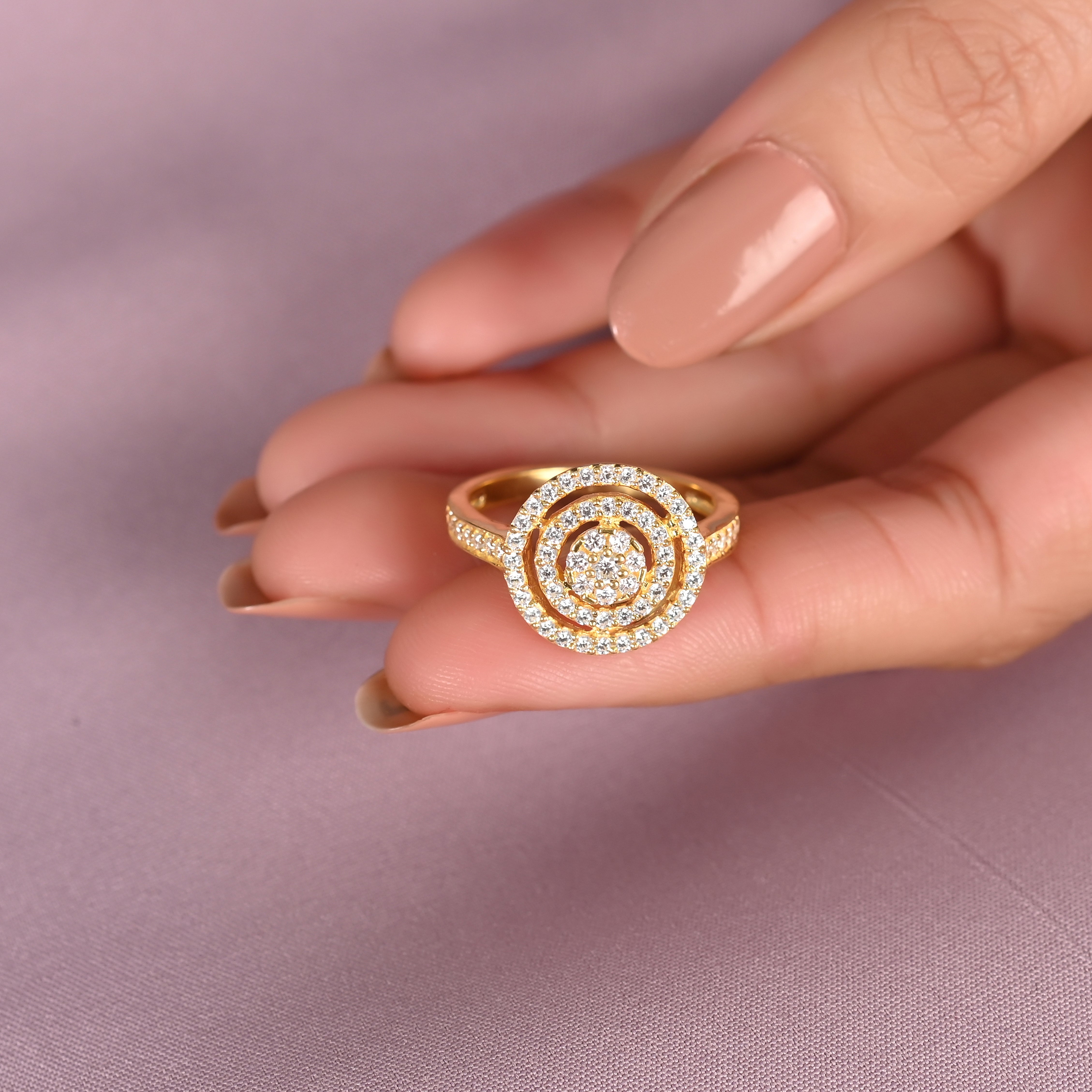 Isabelle Silver Zircon Ring