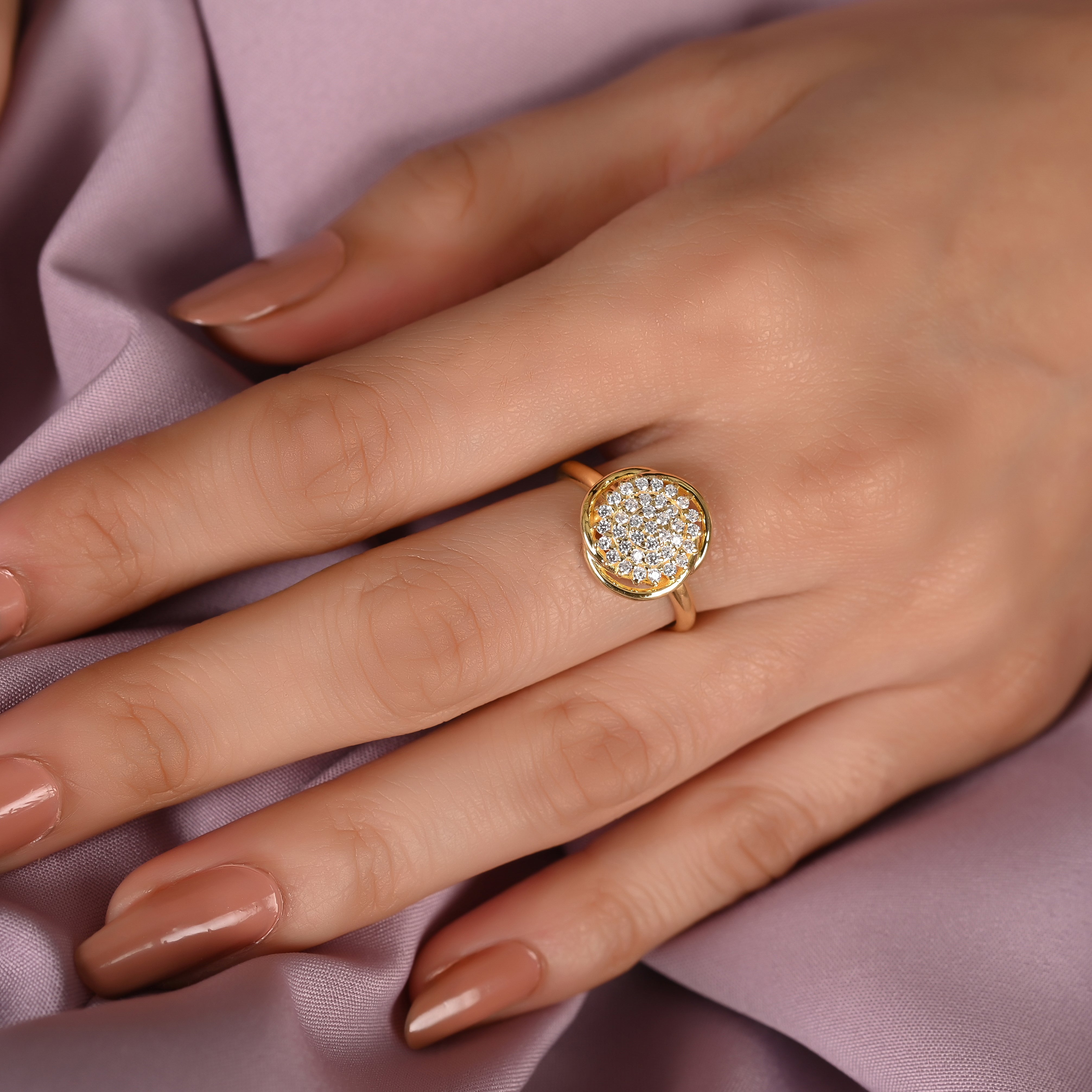 Bina Silver Zircon Ring