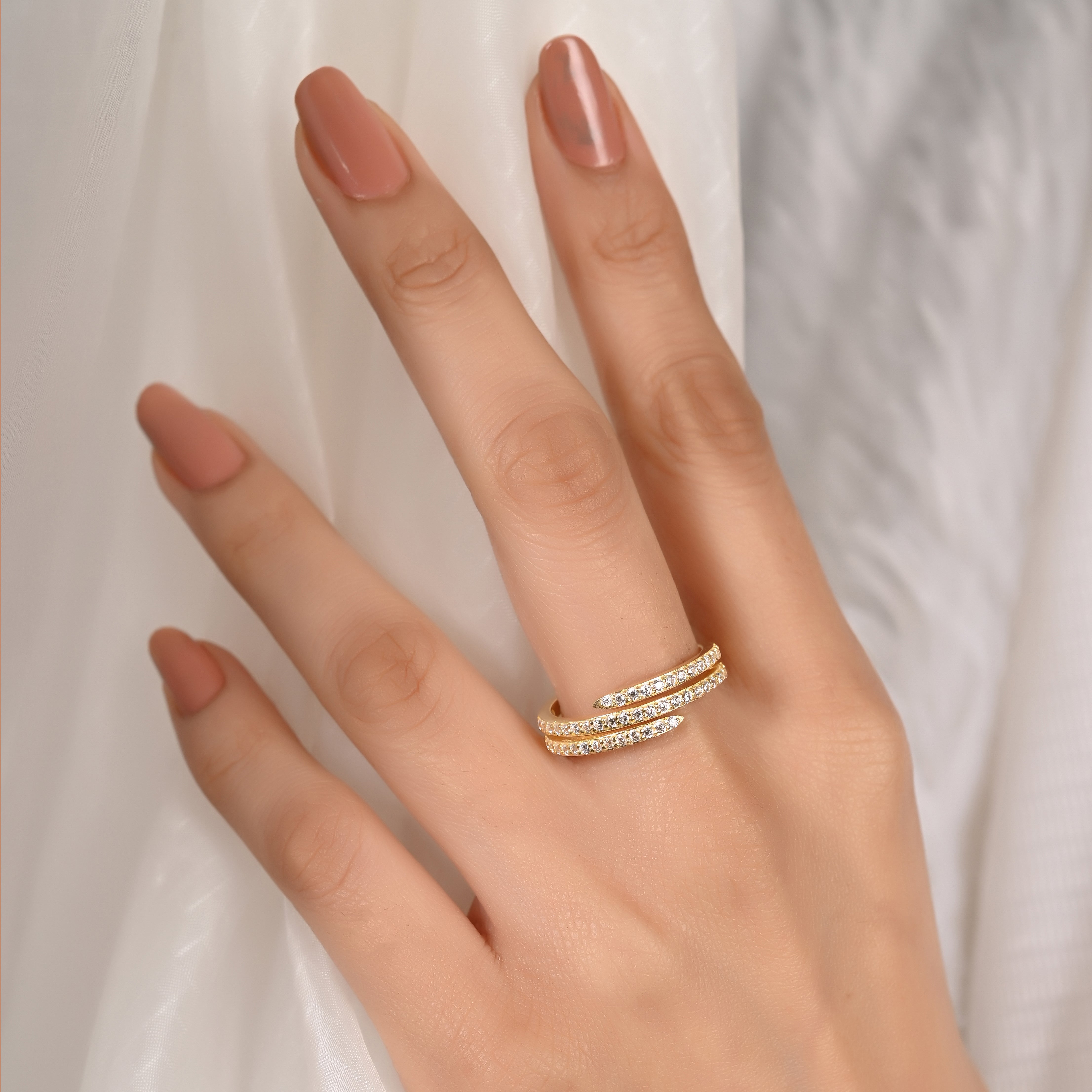 Charlet Silver Zircon Ring