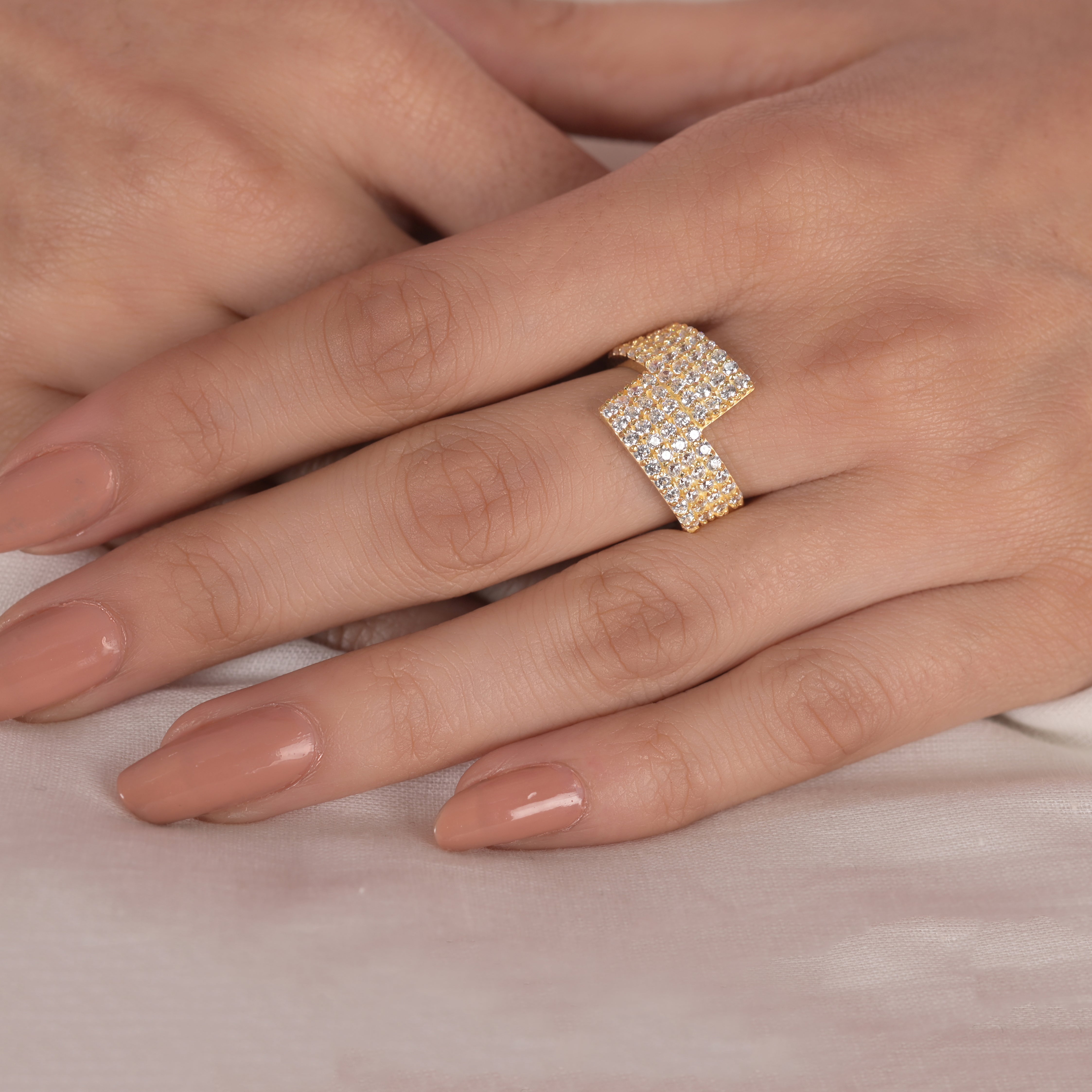 Emily Silver Zircon Ring