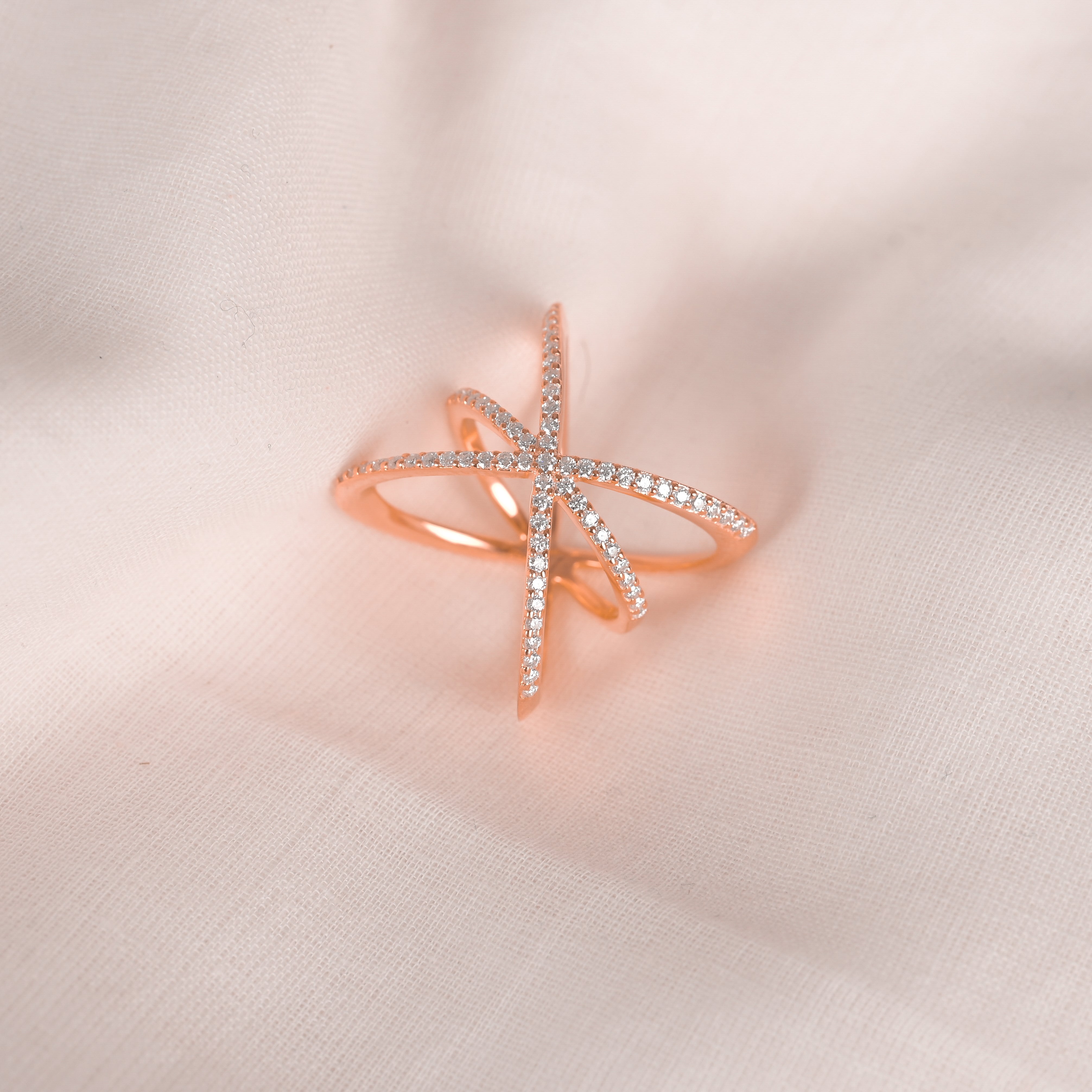 Eliz Silver Zircon Ring
