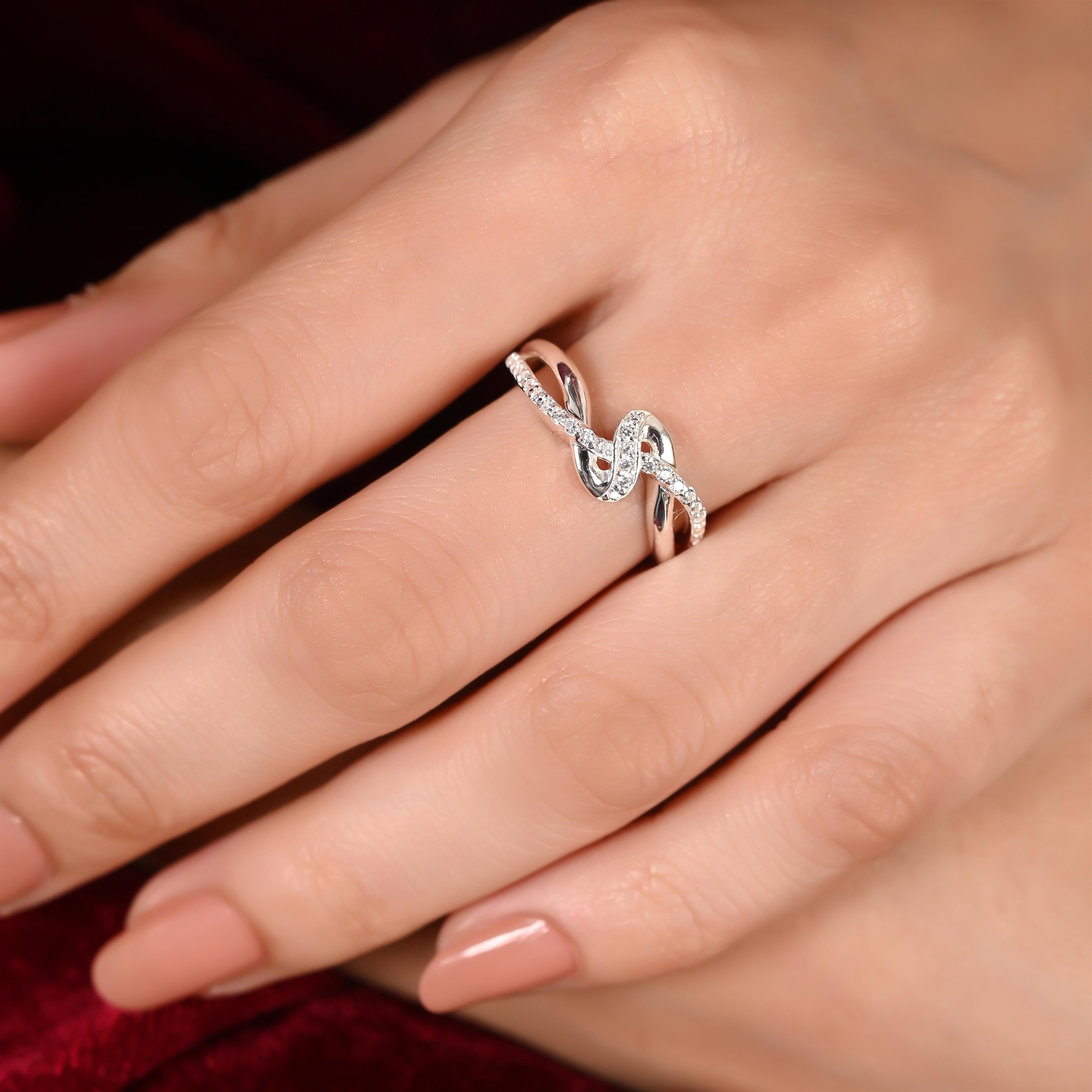 Bruna Silver Zircon Ring