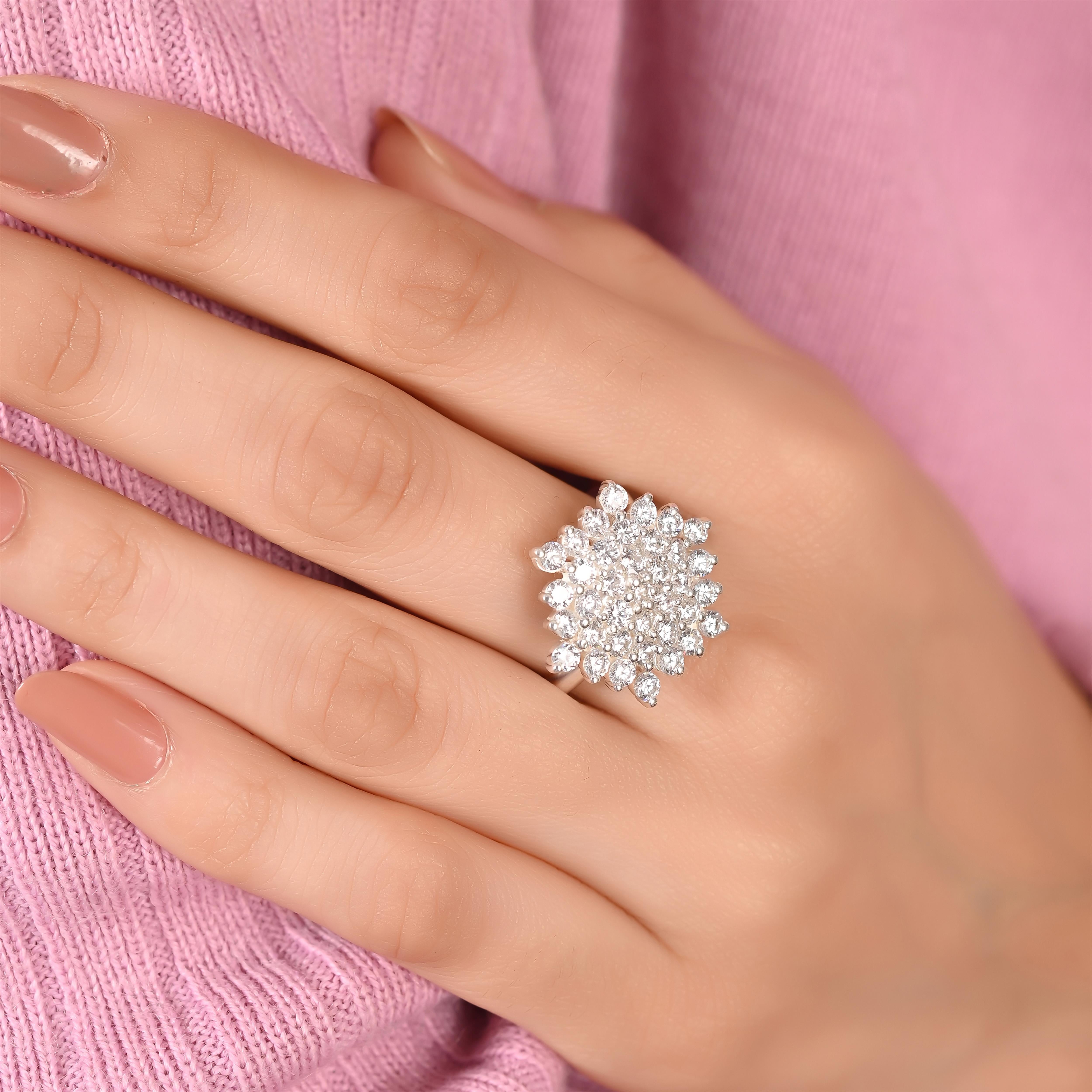 Juhana Silver Zircon Ring