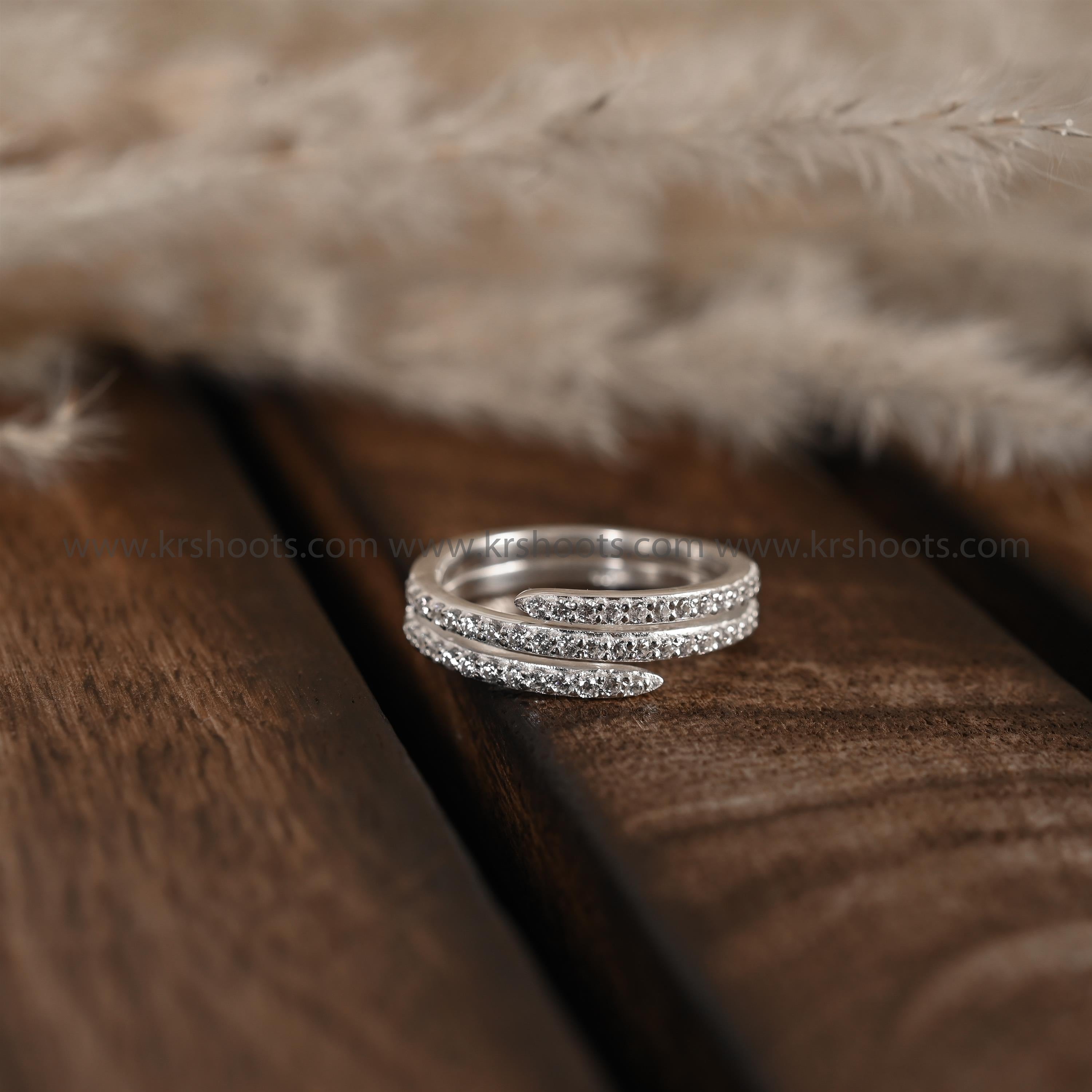 Charlet Silver Zircon Ring