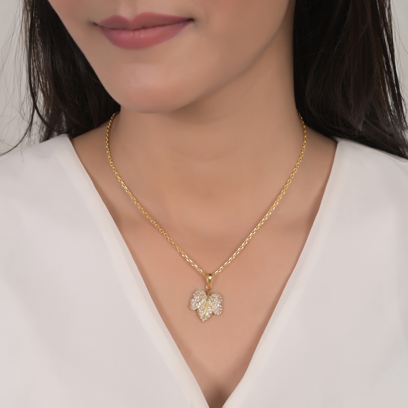 Zinnia Silver Necklace