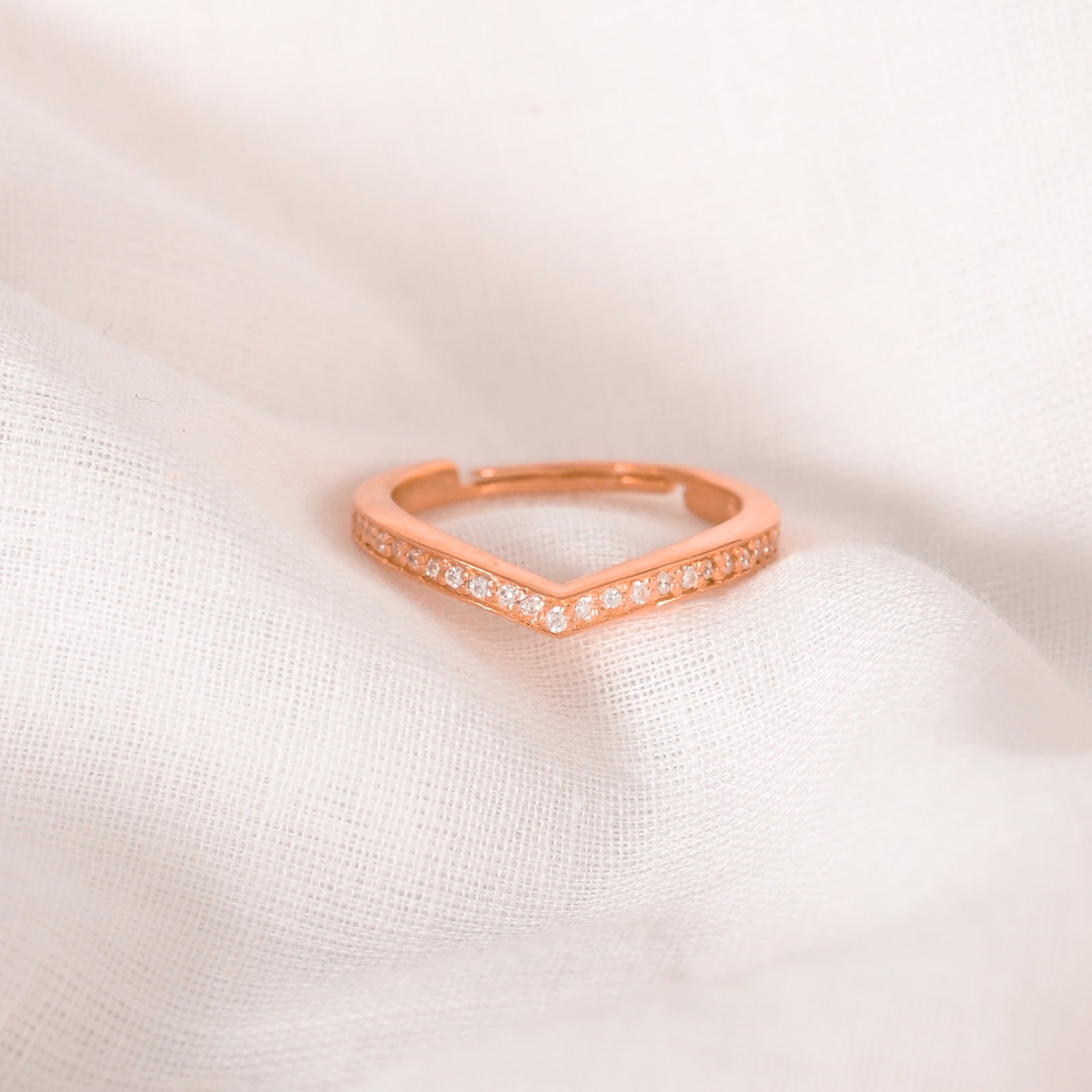 Fae Silver Zircon Ring